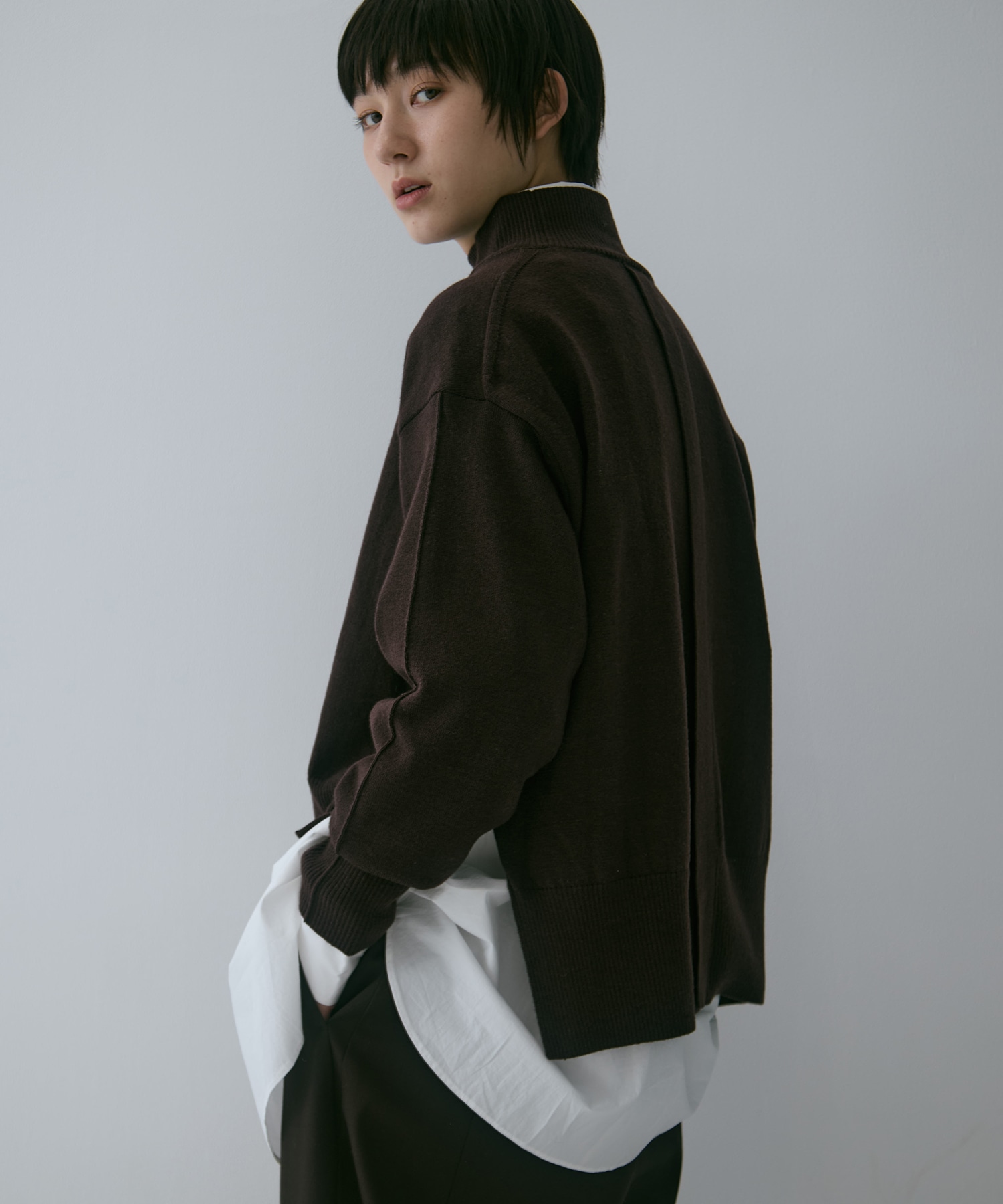 Merino Wool Turtle Neck Knit STUDIOUS