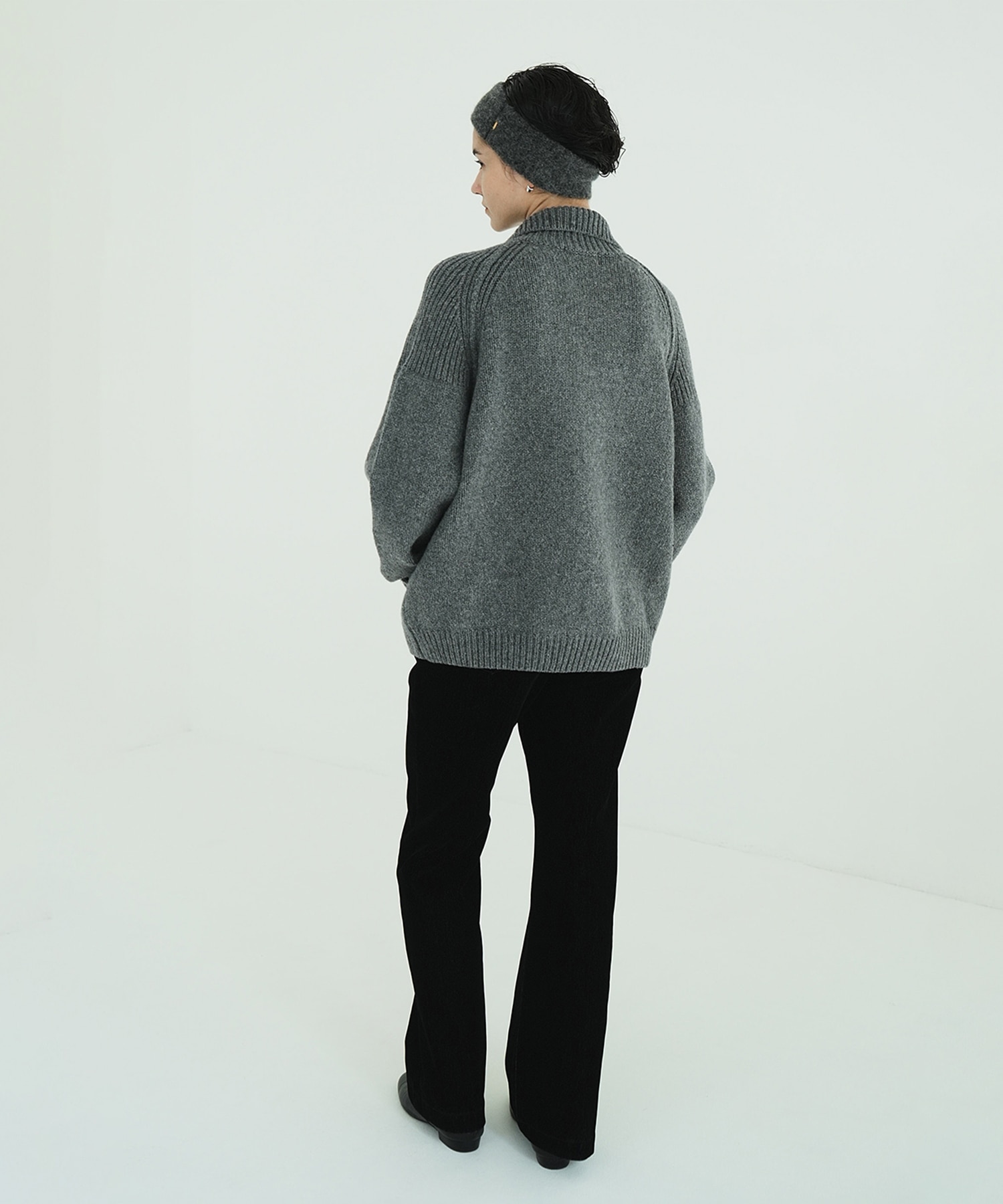 POCKET ZIP KNIT TOPS CLANE