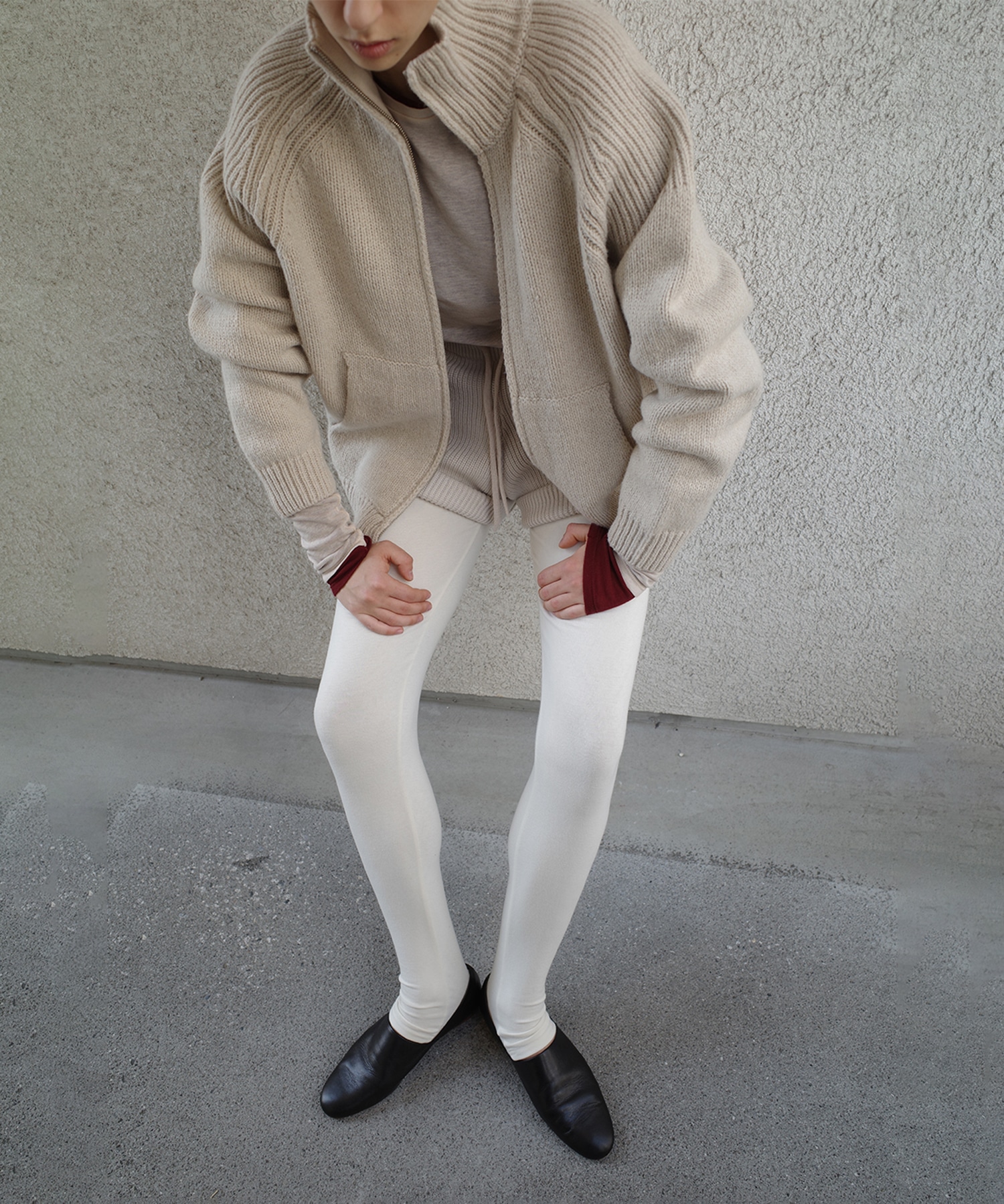 POCKET ZIP KNIT TOPS CLANE