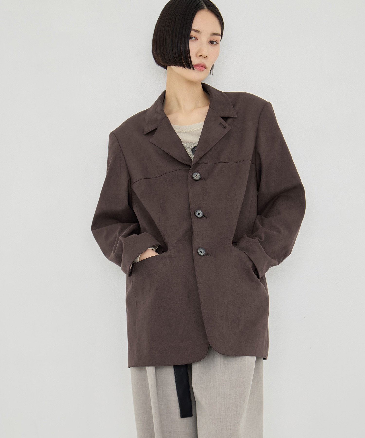 Soft Suede Over Jacket STUDIOUS