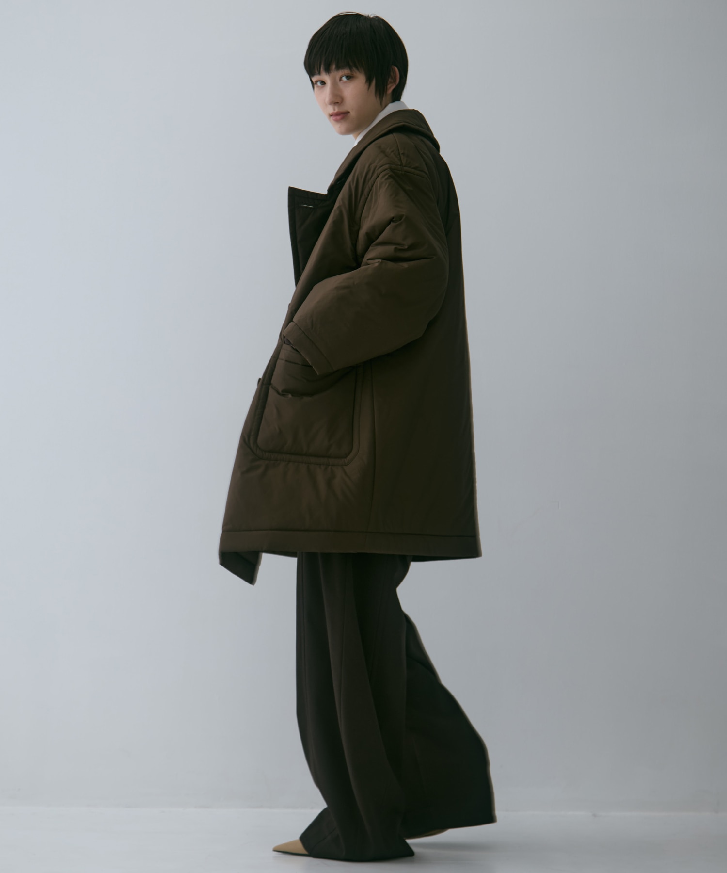 PADDED BUTTON COAT STUDIOUS