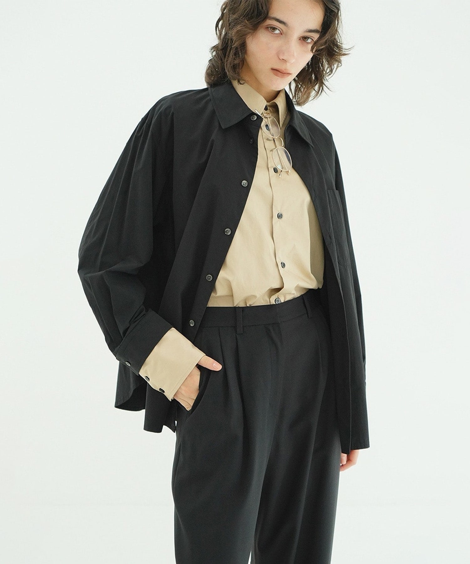 TWO TONE LAYERED SHIRTS CLANE