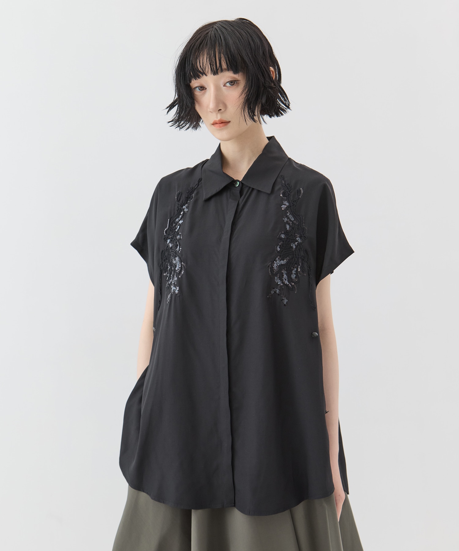 Veil embroidered shirt MURRAL