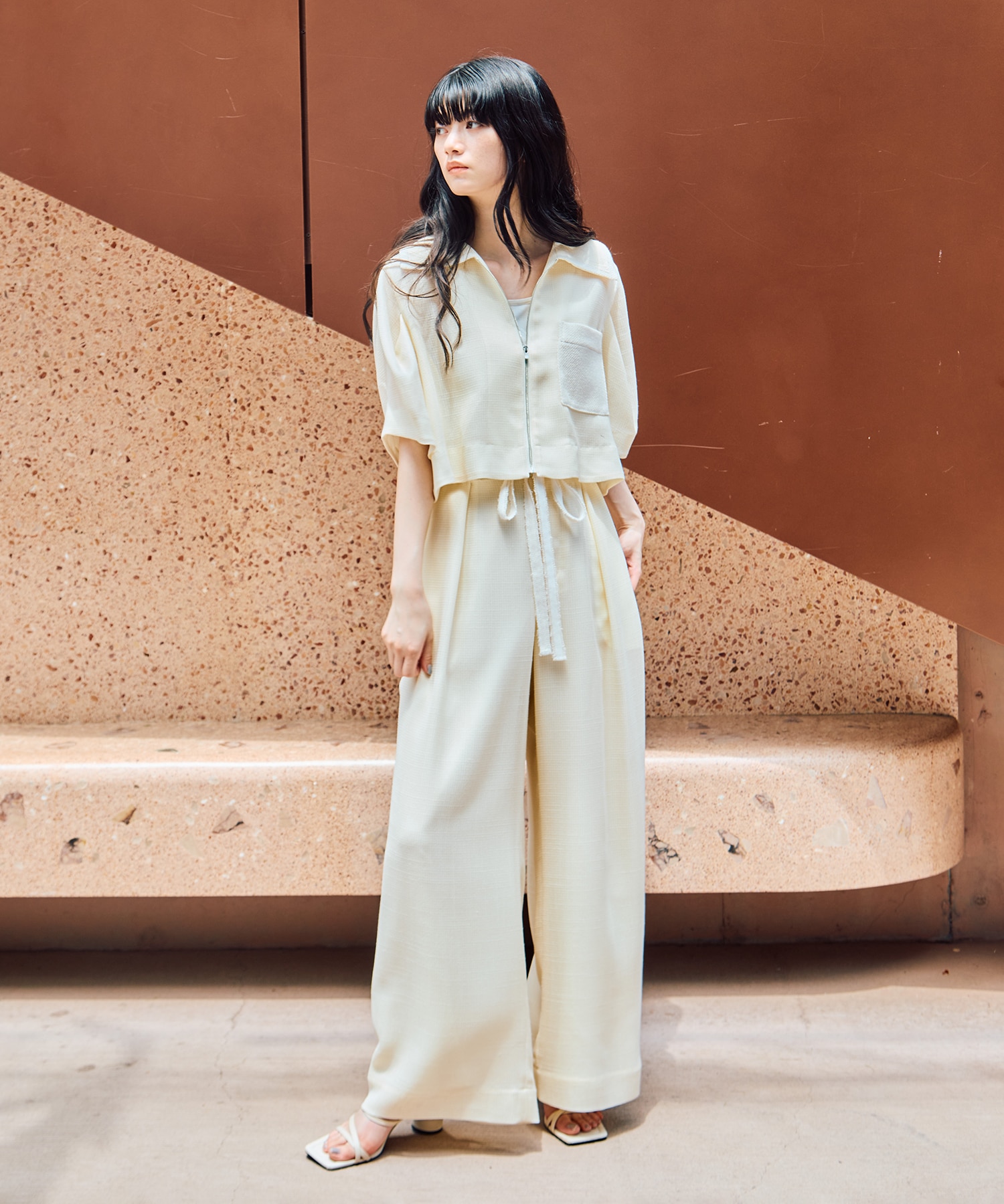 Washable Mesh Blouson STUDIOUS