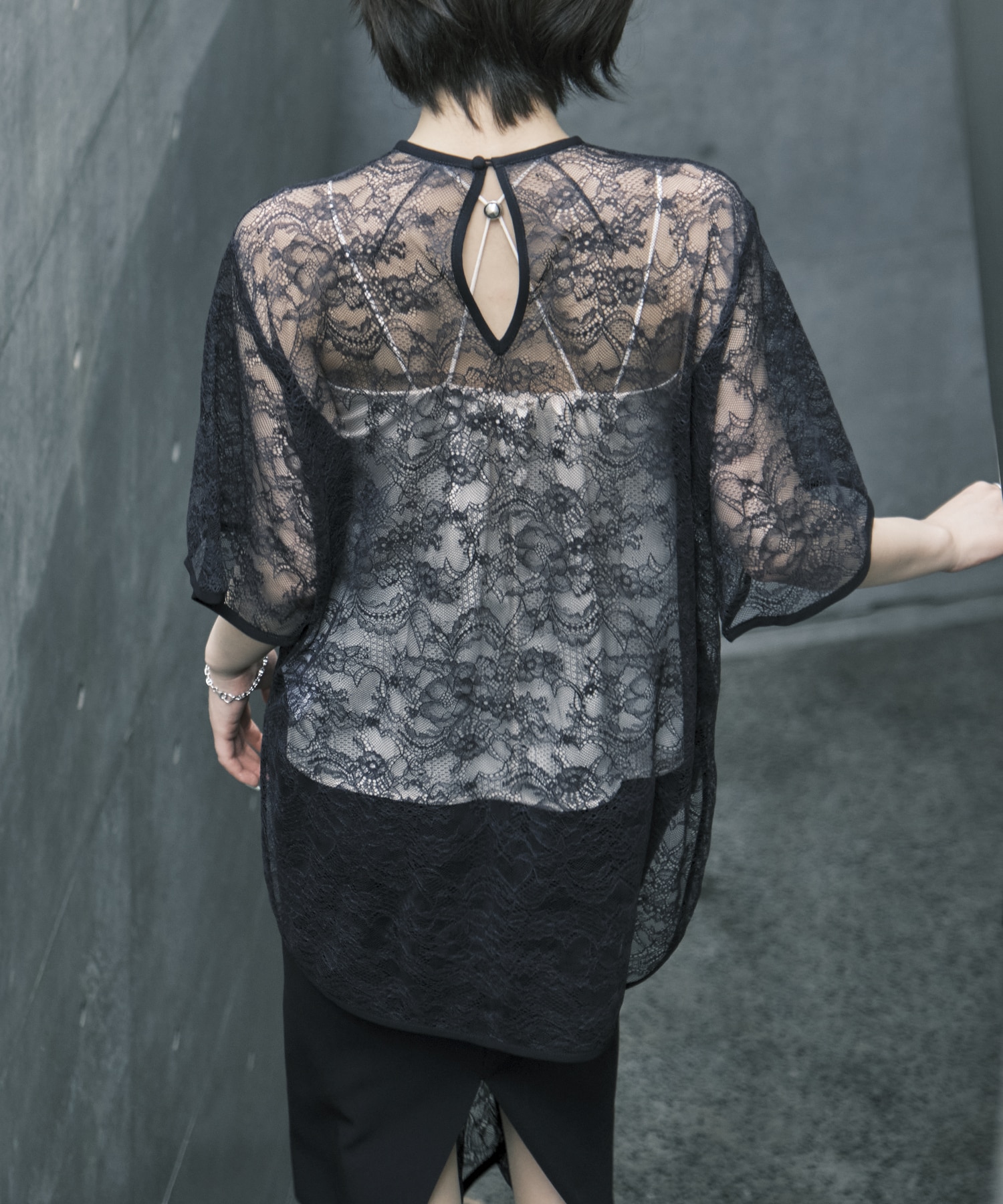Raschel Lace Embroidered Top Mame Kurogouchi
