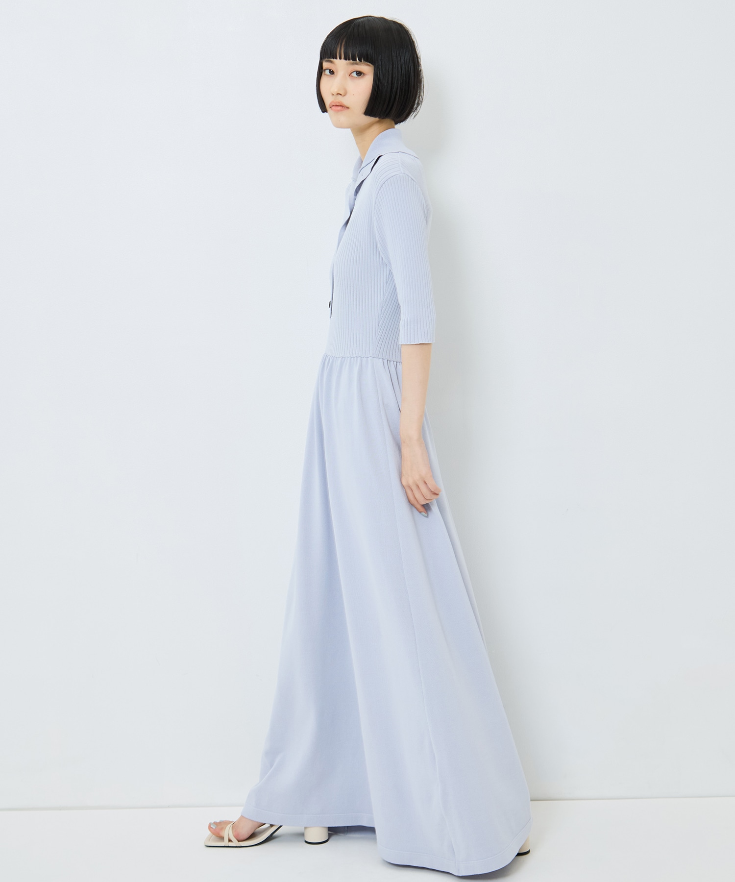 Sailor Collar Knit Dress STUDIOUS