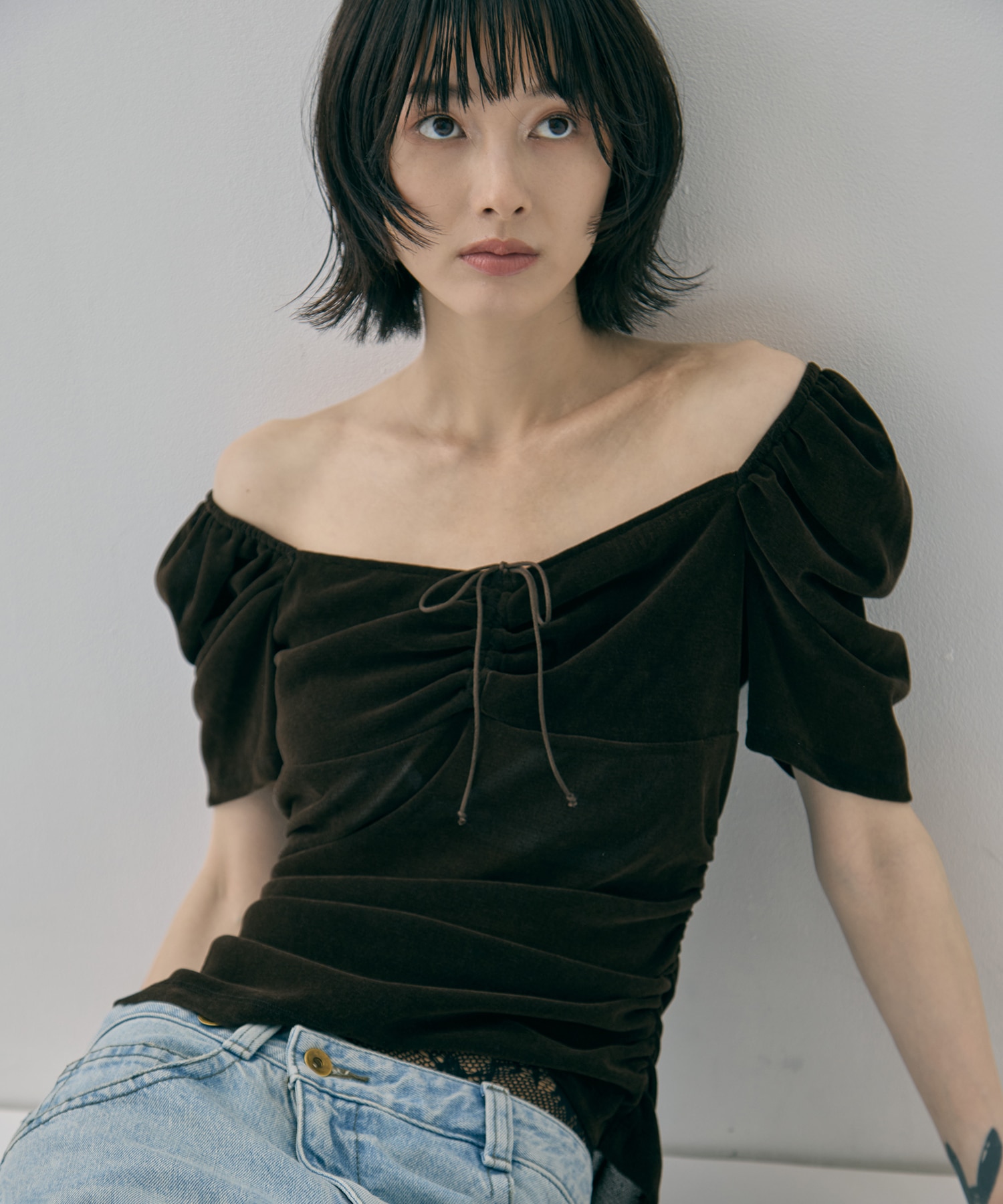 別注 VELOUR TEE FETICO