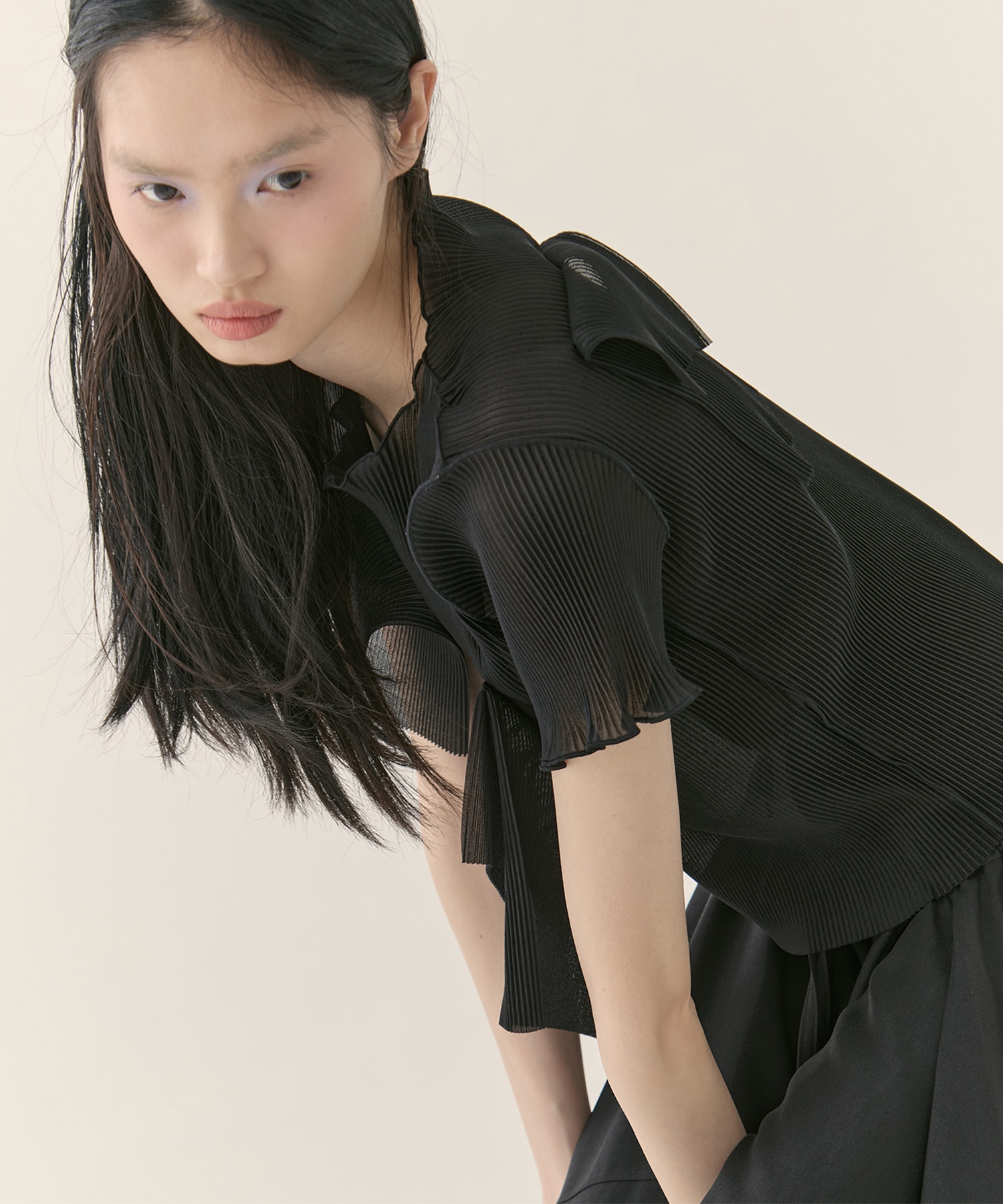 別注 SHEER SHORT SLEEVE TOP kotohayokozawa
