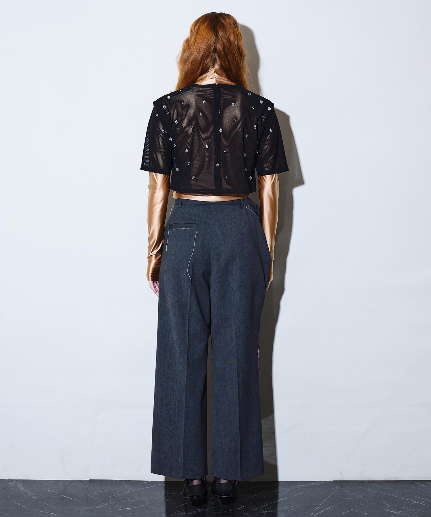 Lantern beads sheer tops HEELAL