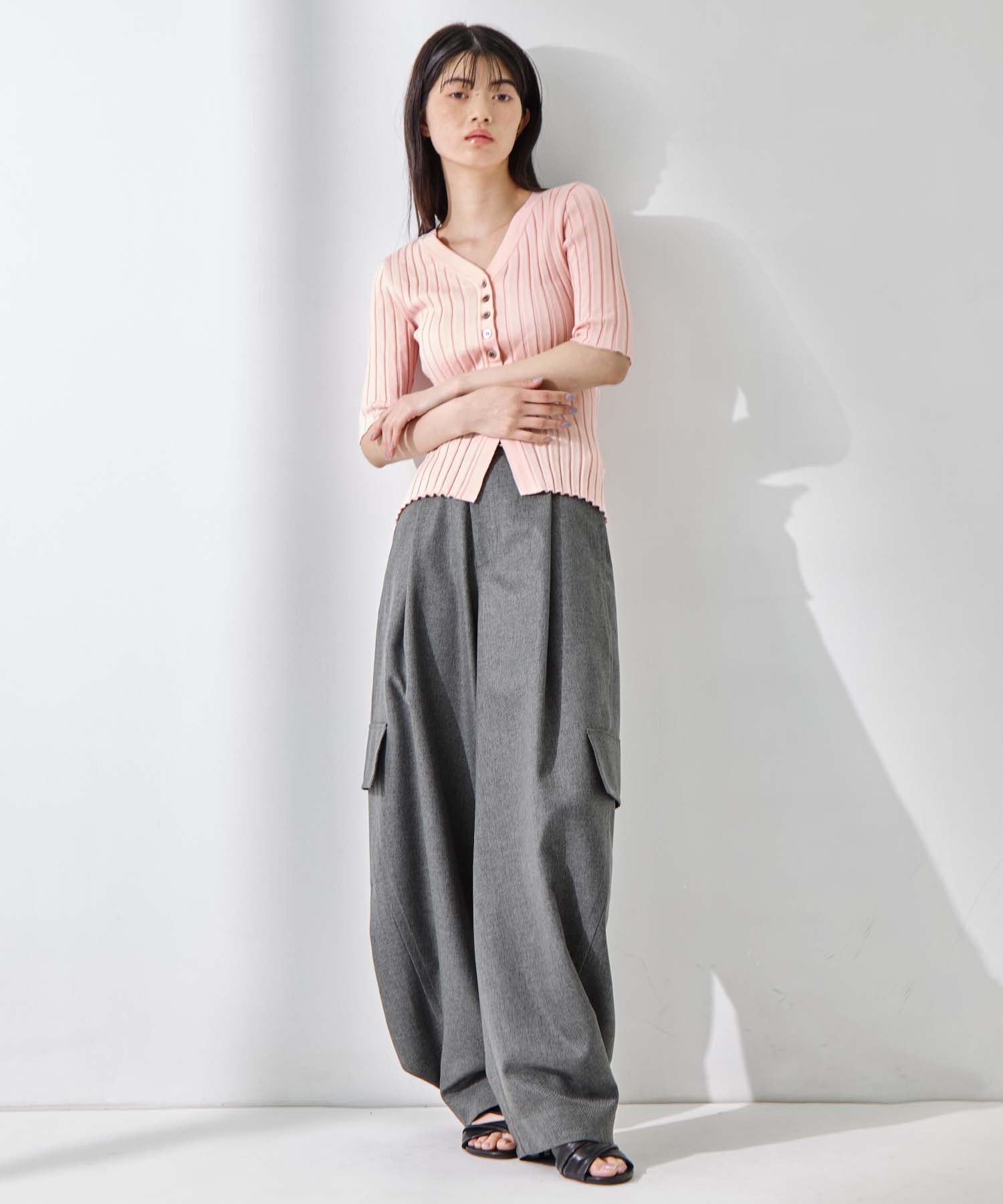 Silk Viscose Wide Rib Cardigan STUDIOUS