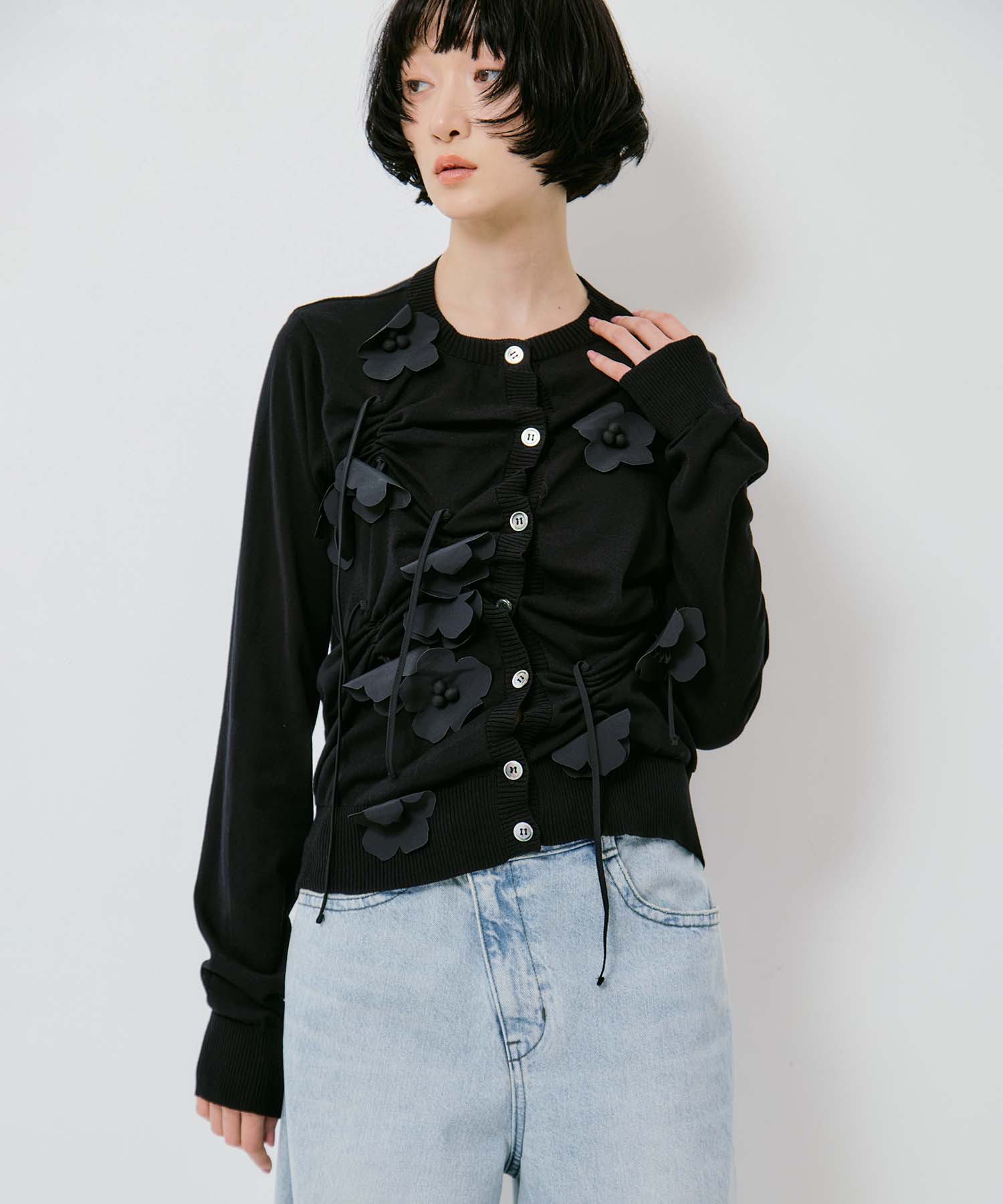 POPPY FLOWER CARDIGAN RIV NOBUHIKO