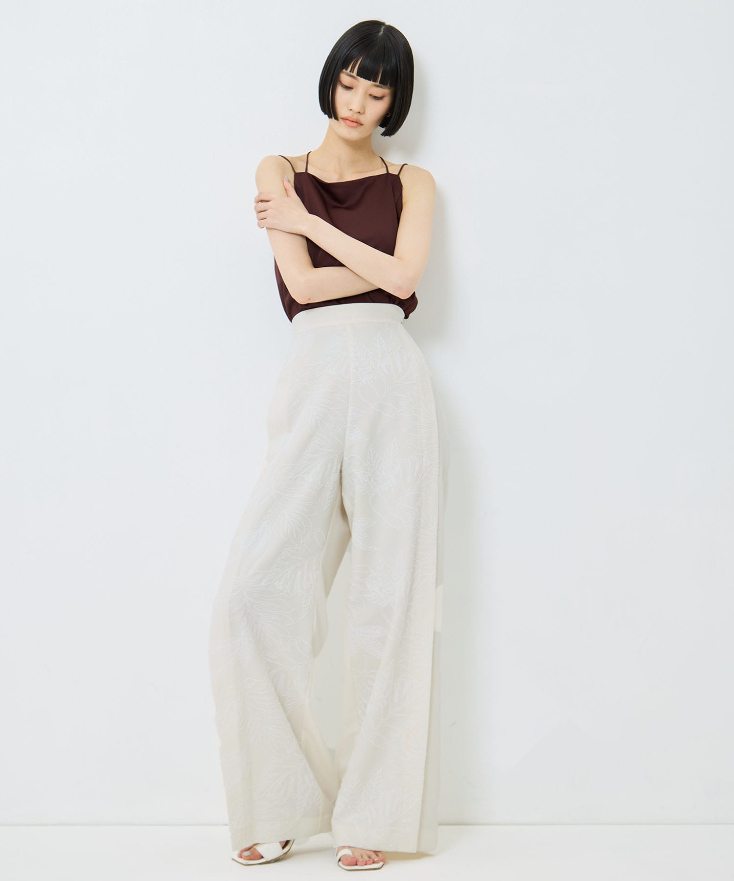 別注 FLOWER LACE POCKET PANTS UJOH