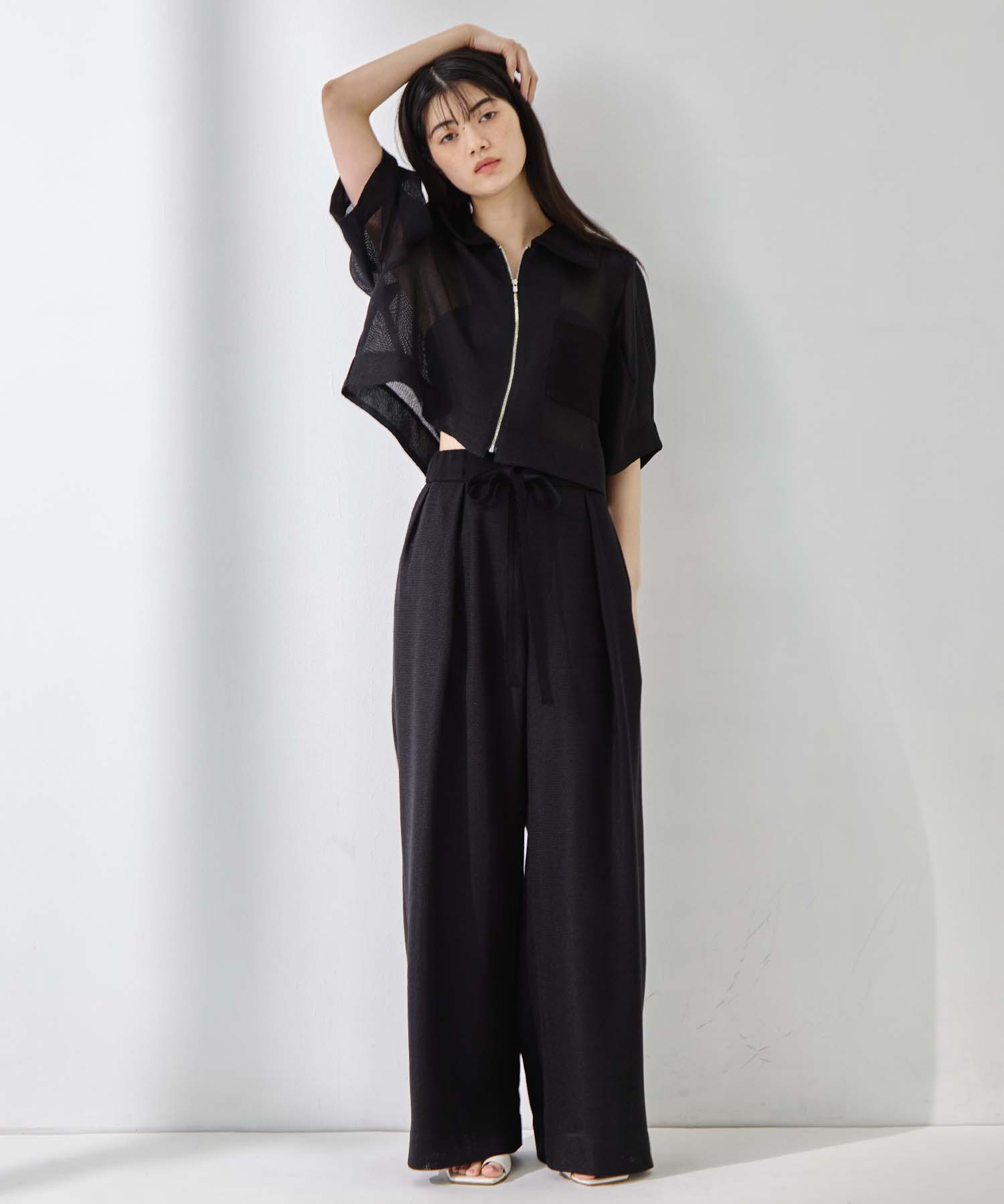 Washable Mesh Relax Trousers STUDIOUS