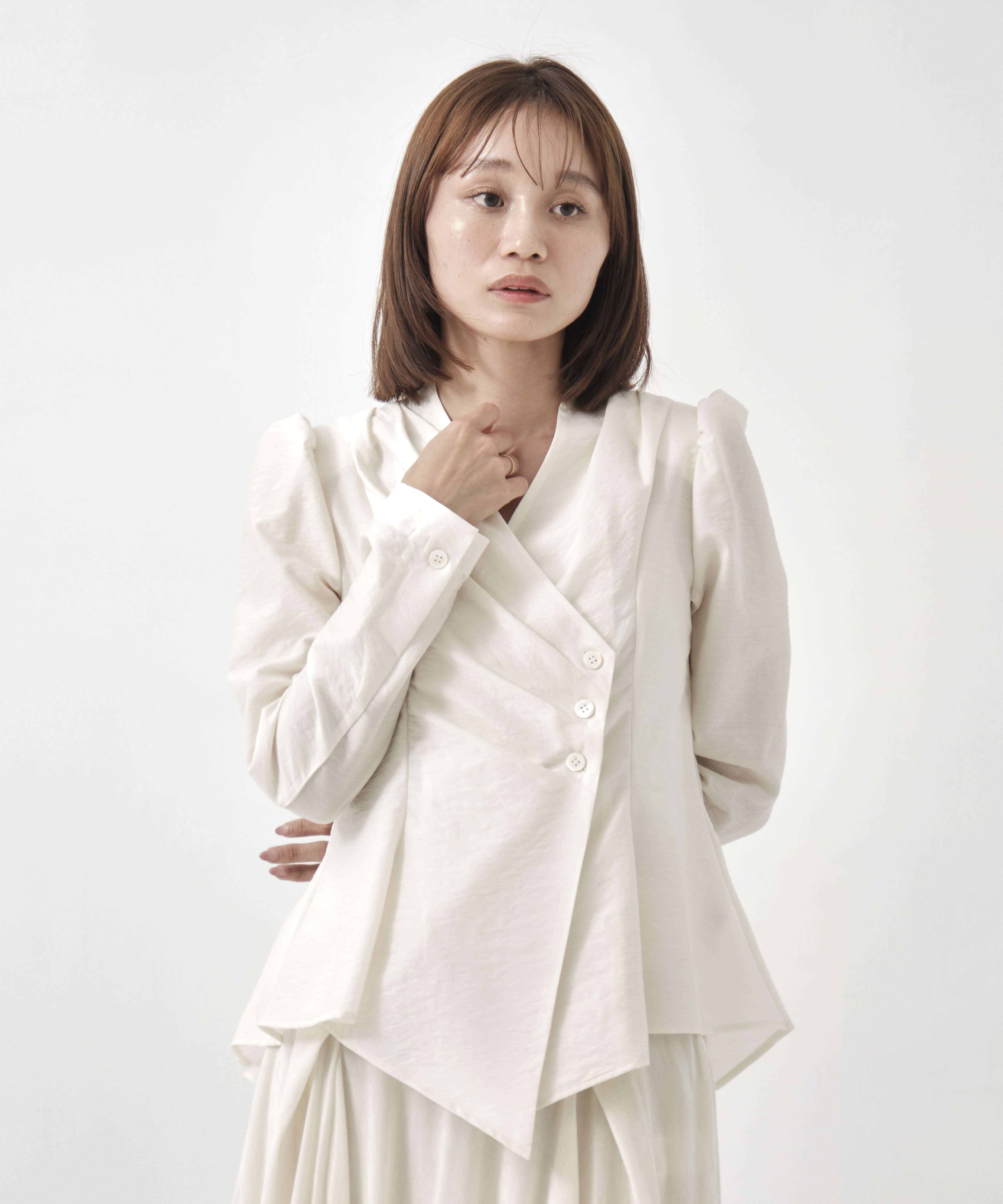 DRAPED WRAP JACKET FETICO