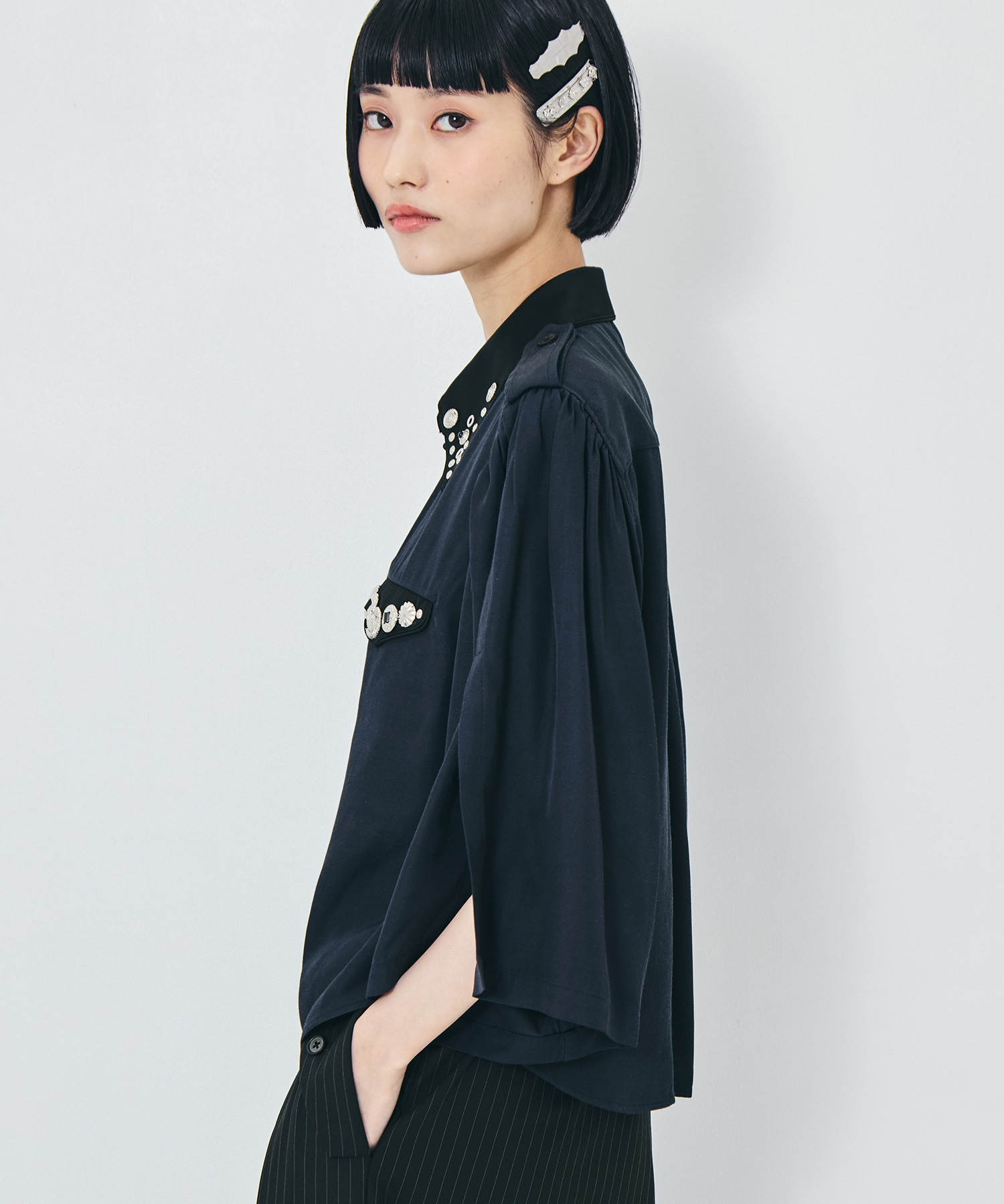 Rayon silk twill shirt TOGA