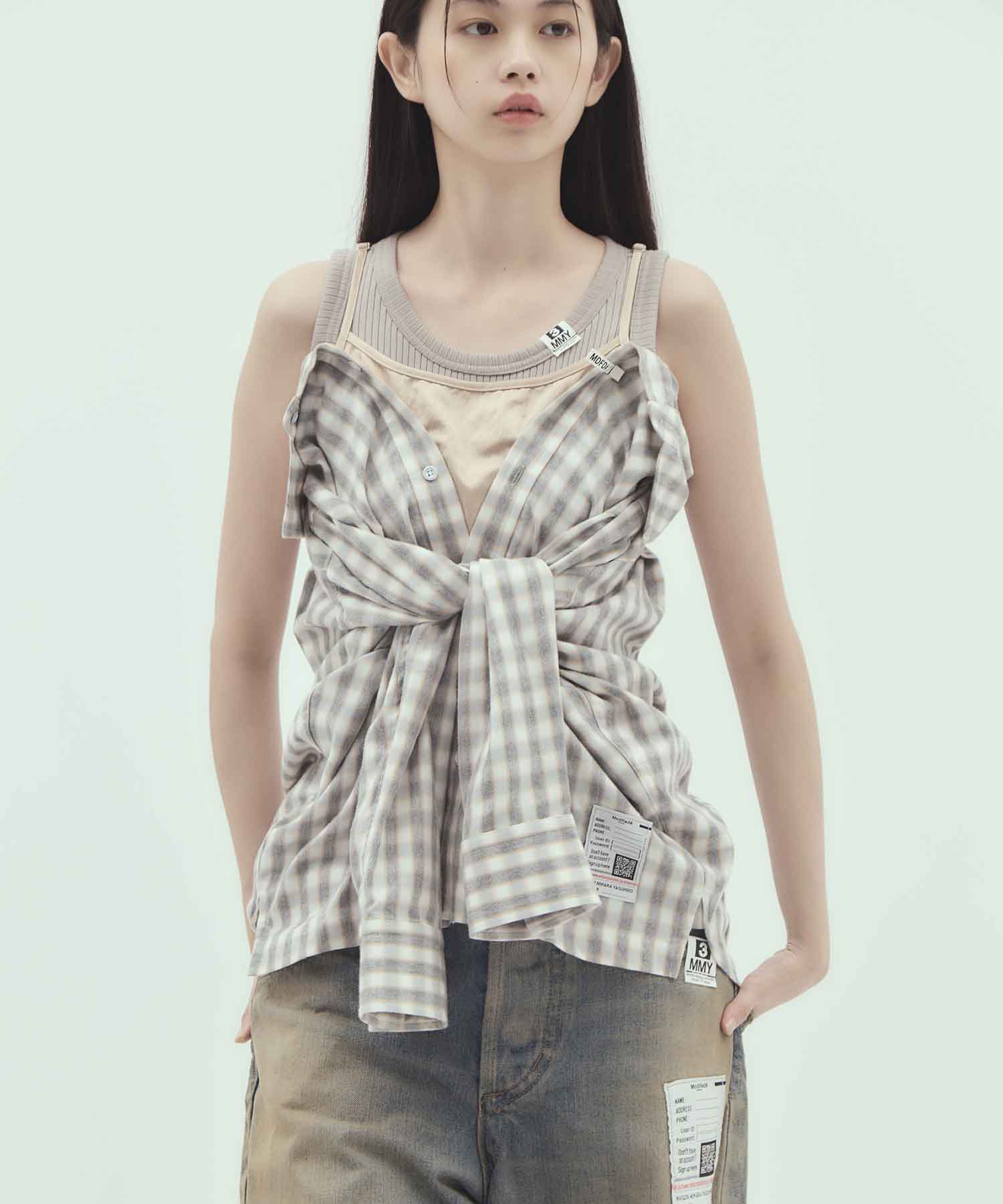 LAYERED STRIPE SHIRTS Maison MIHARA YASUHIRO
