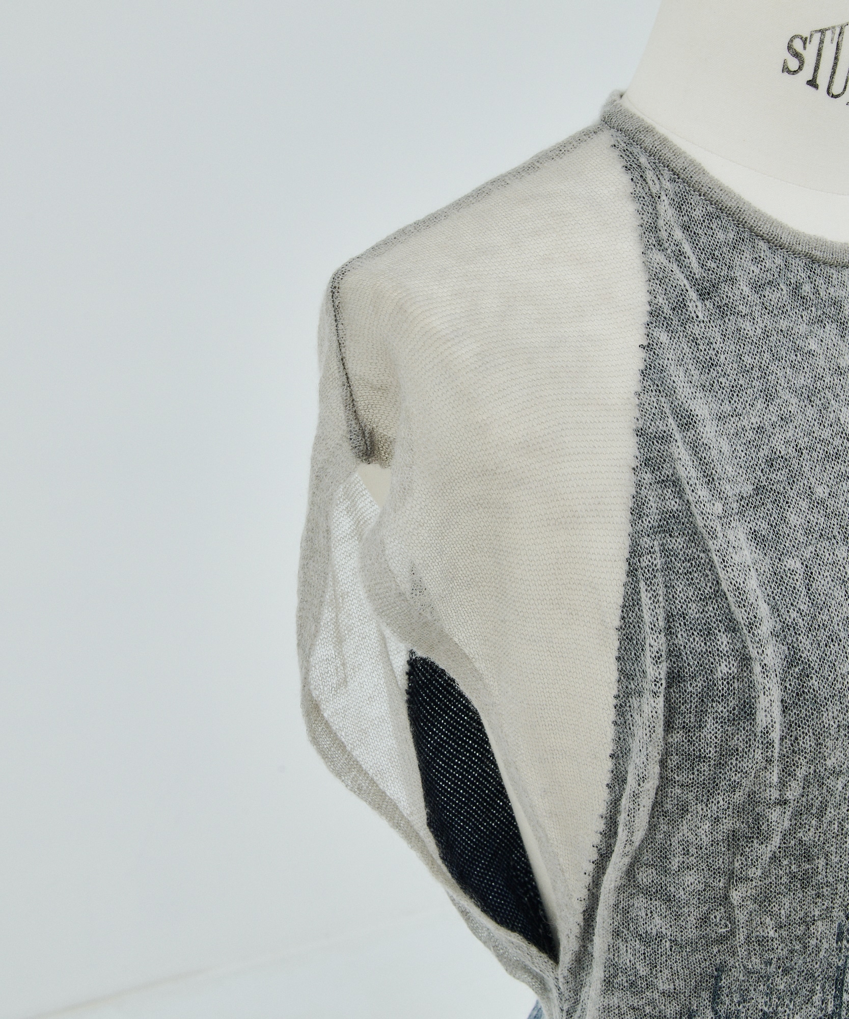 Sheer Jacquard Knit Dress Mame Kurogouchi