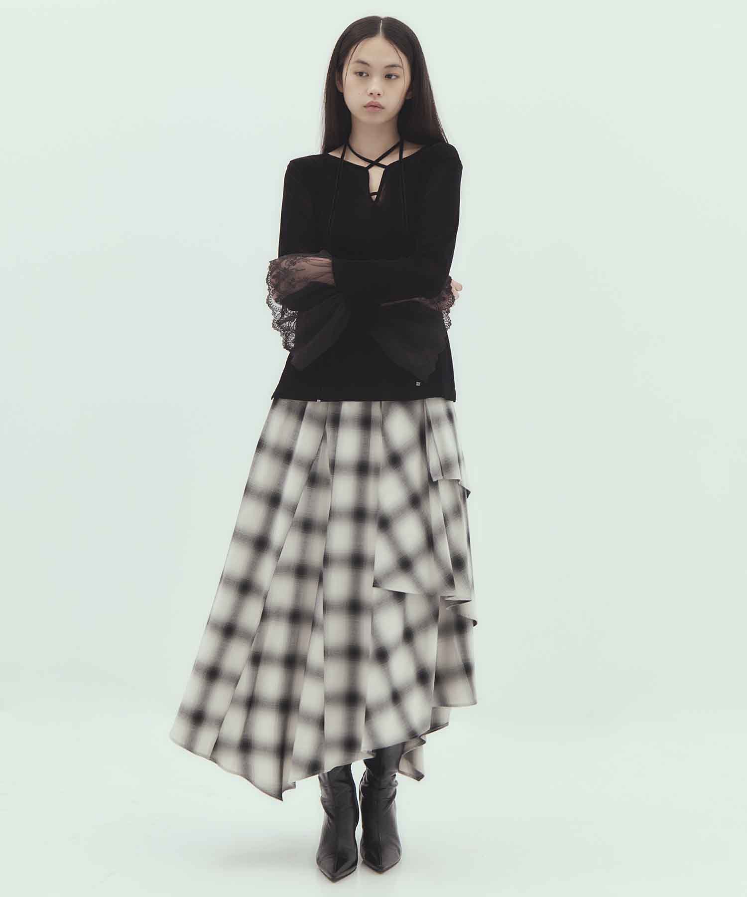 flocky tulle pullover tanakadaisuke
