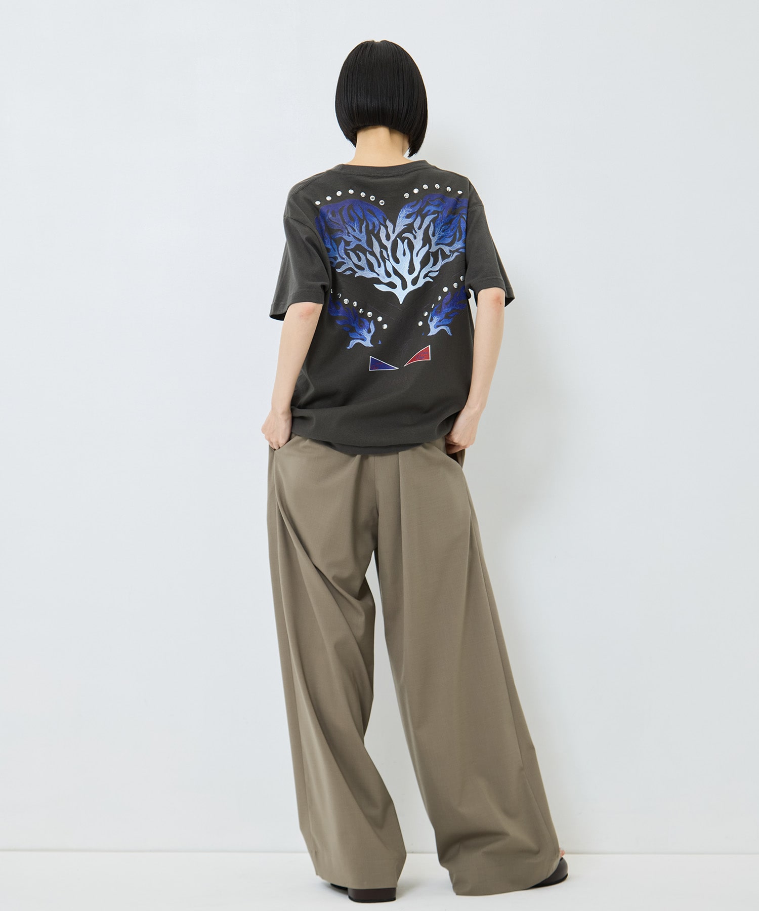 Studs T-shirt with back print TOGA