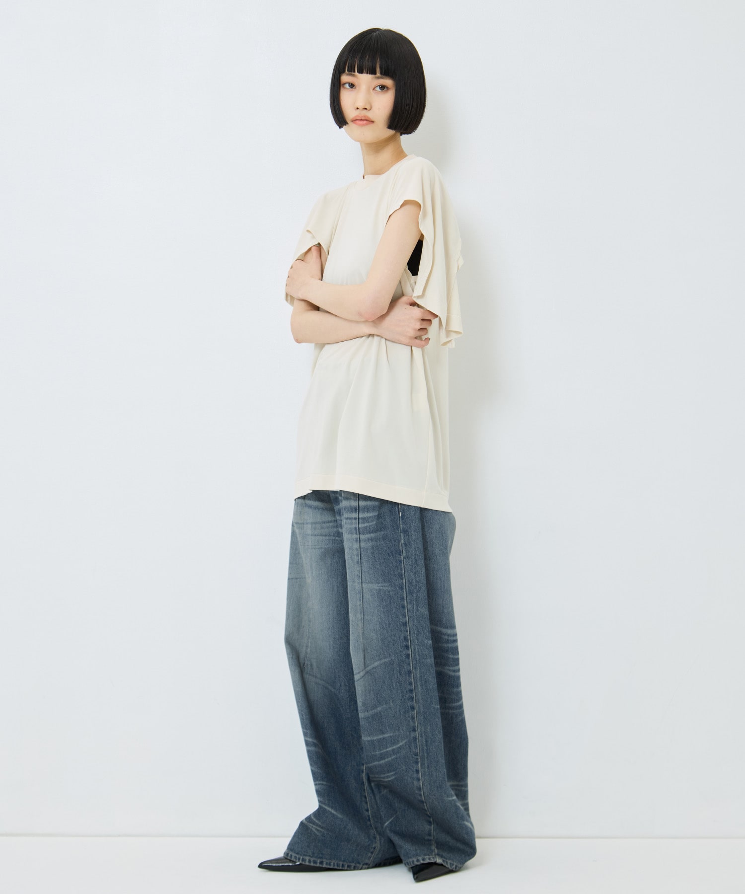 High twist smooth jersey tops TOGA