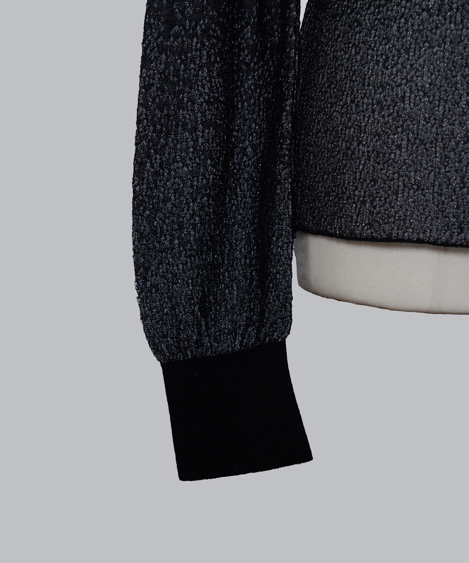 Half Zip Gradation Knit Top Mame Kurogouchi