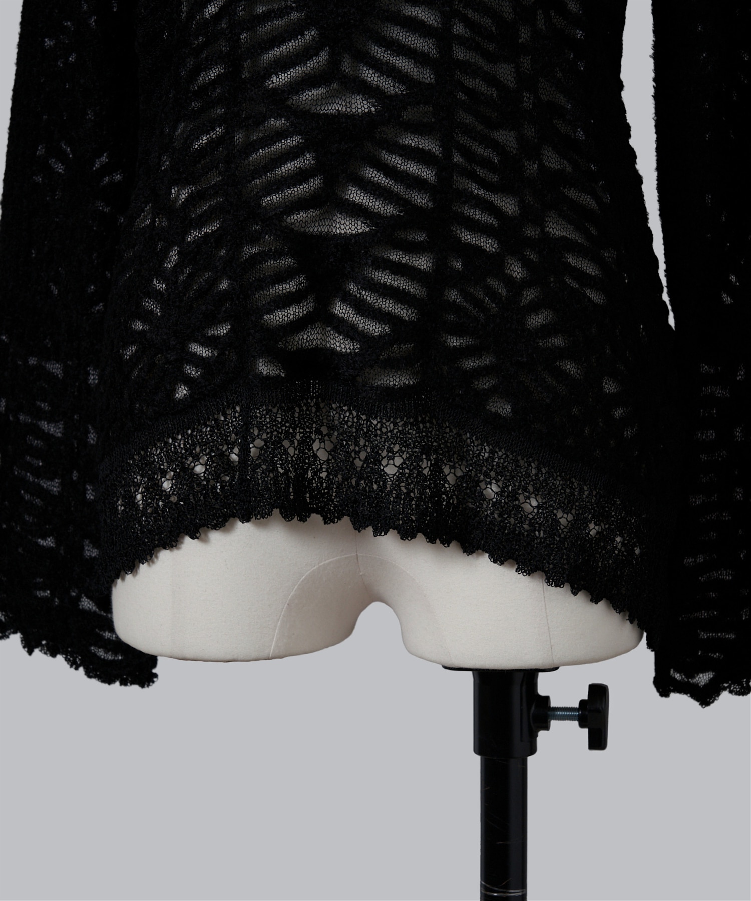 Sheer Jacquard Mole Knit Top Mame Kurogouchi