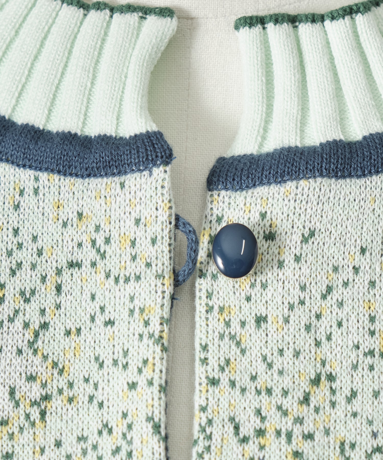 Floral Jacquard Graphic Knit Cardigan Mame Kurogouchi