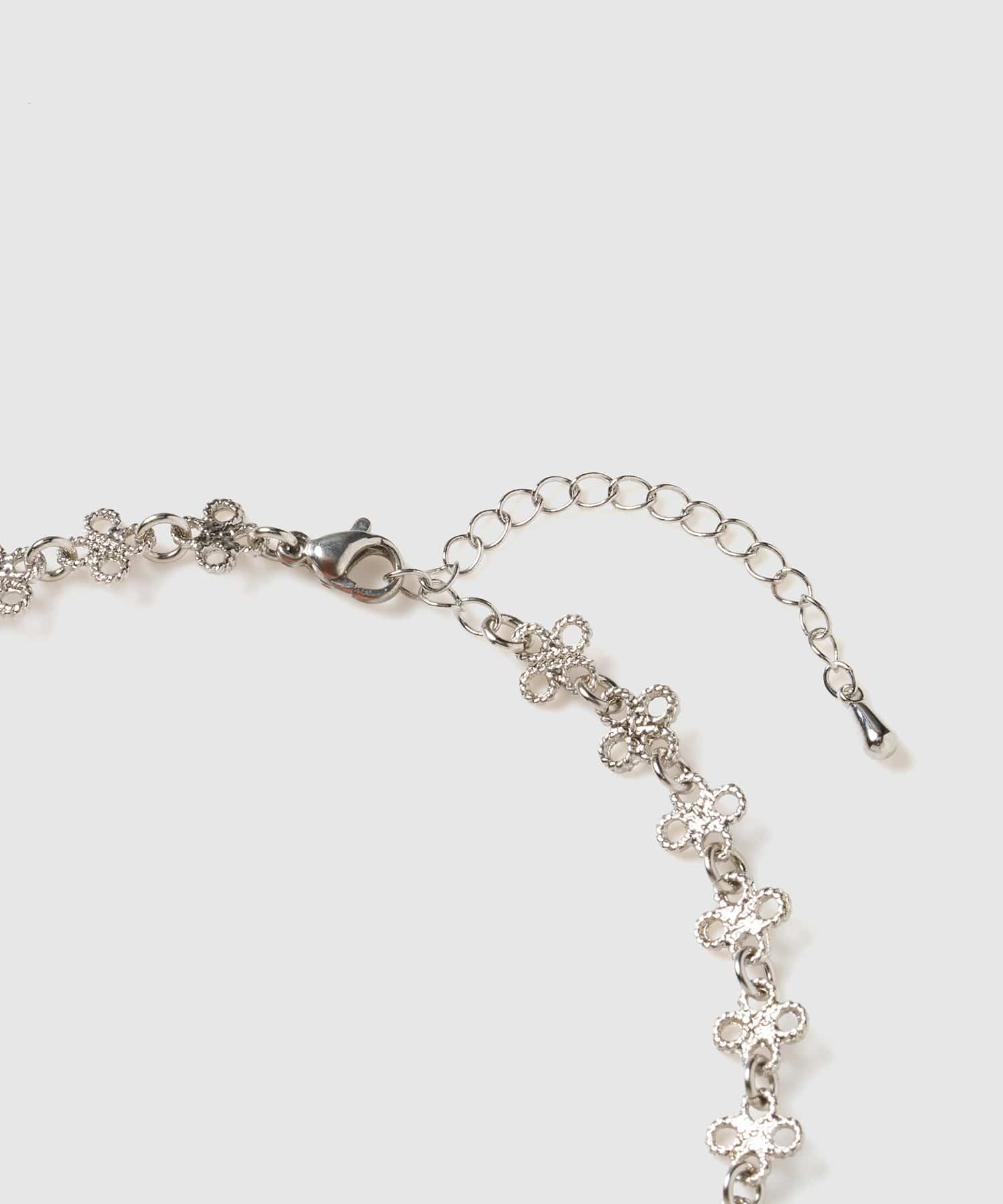 blue and white porcelain ribbon chain necklace tanakadaisuke