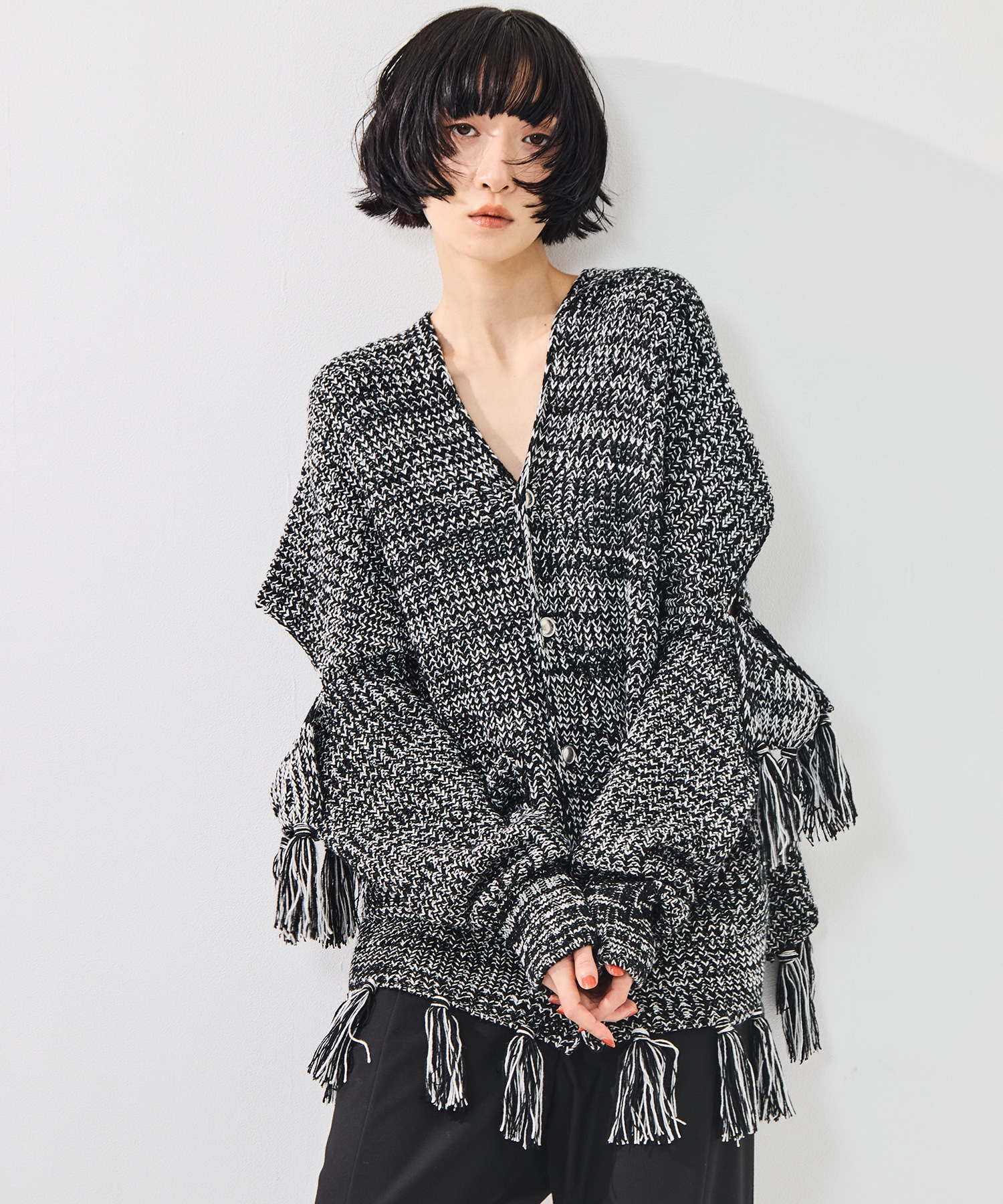Fringe knit sulvam