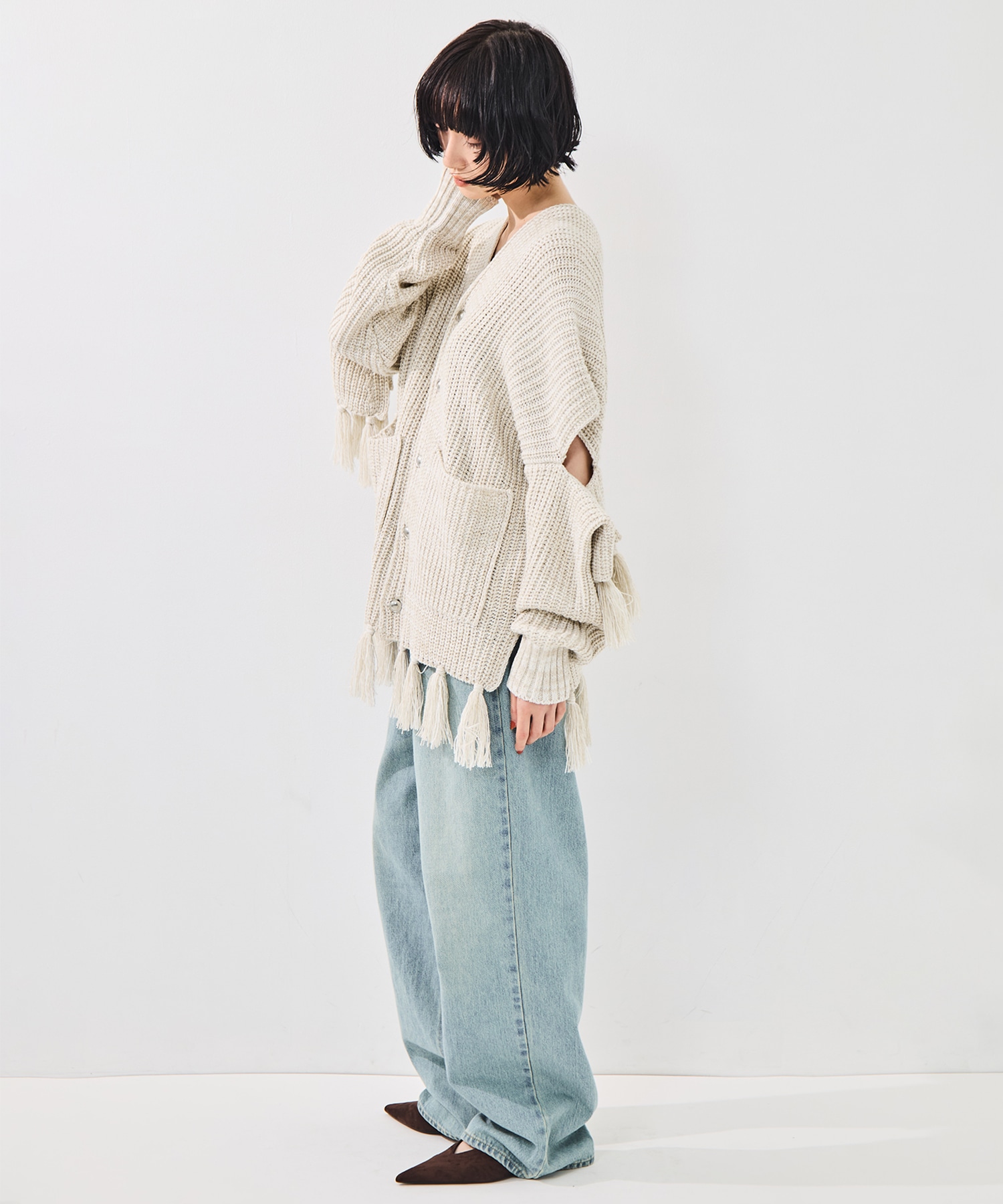 Fringe knit sulvam
