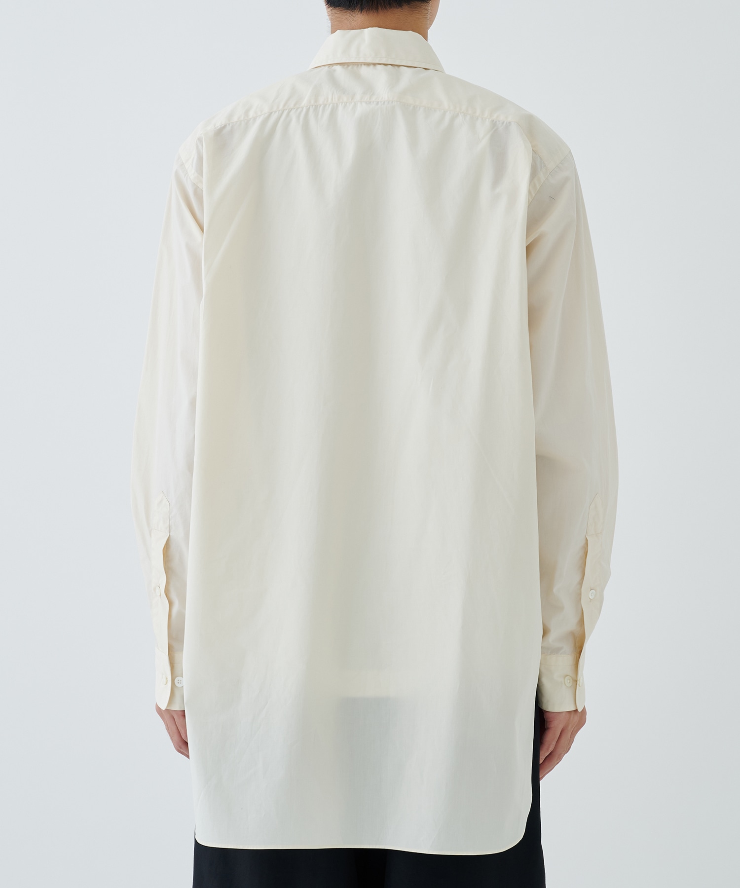 ORGANIC GIZA TYPEWRITER W COLLAR LONG SHIRT MARKAWARE/marka