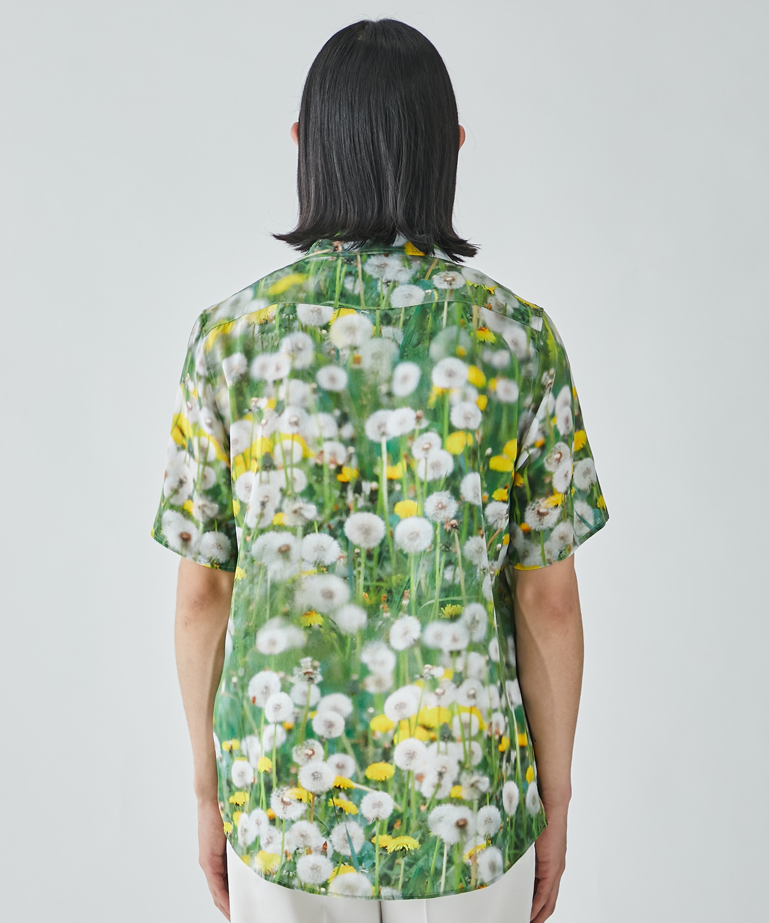 PRINT OPEN COLLAR SHIRT MASU