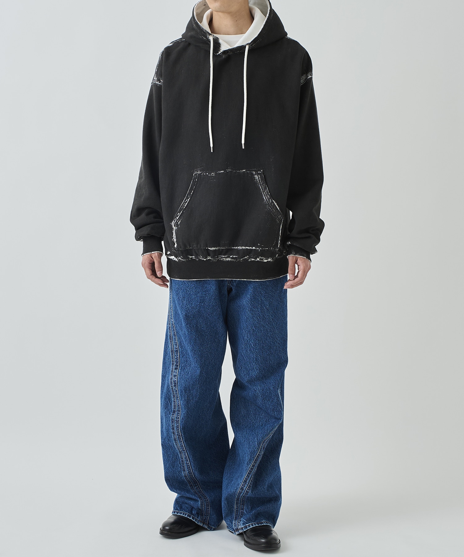 〈別注〉PAINTED SWEAT HOODIE JOHN LAWRENCE SULLIVAN