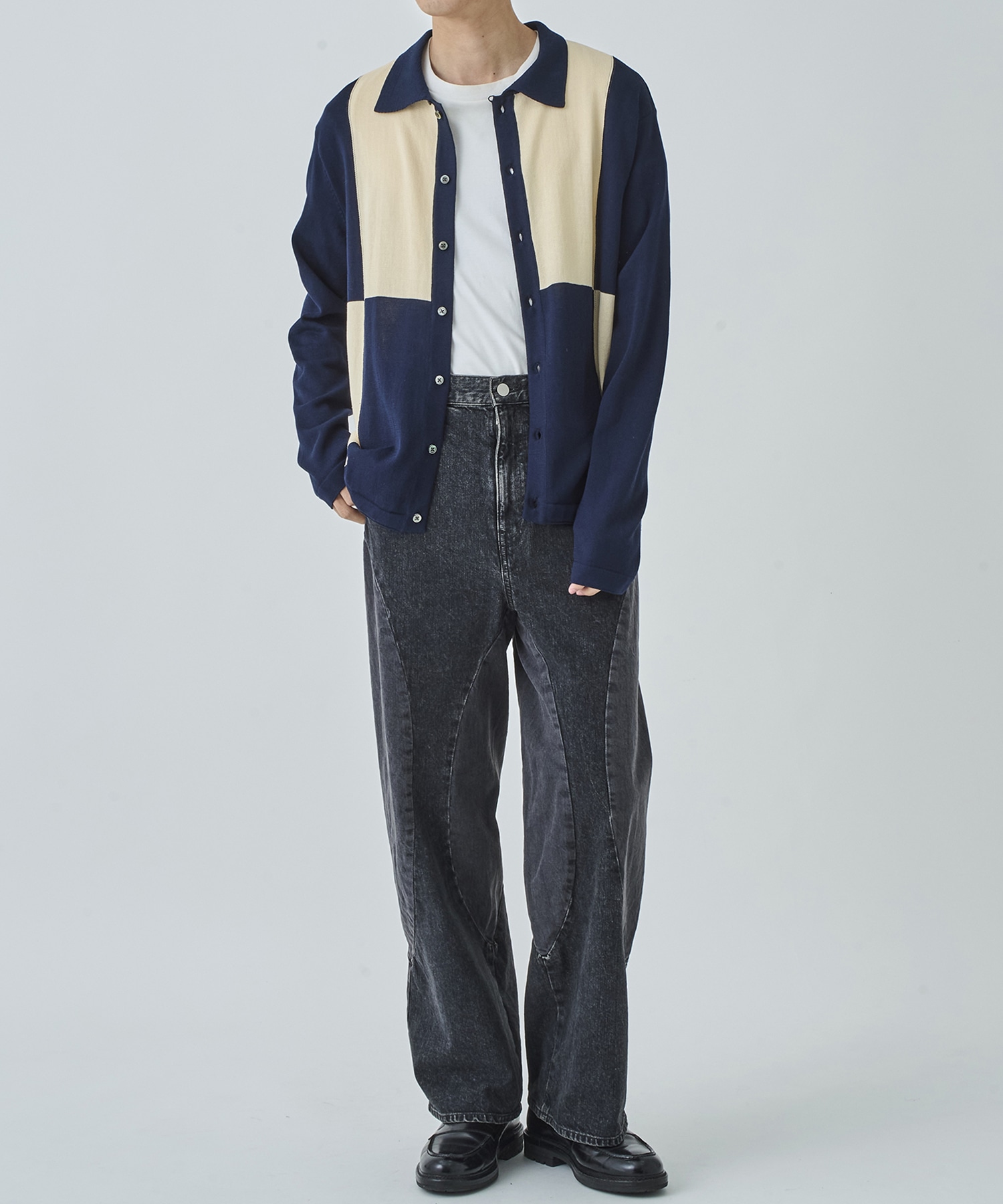 ALL BLUES BUTTON UP SWEATER Name.