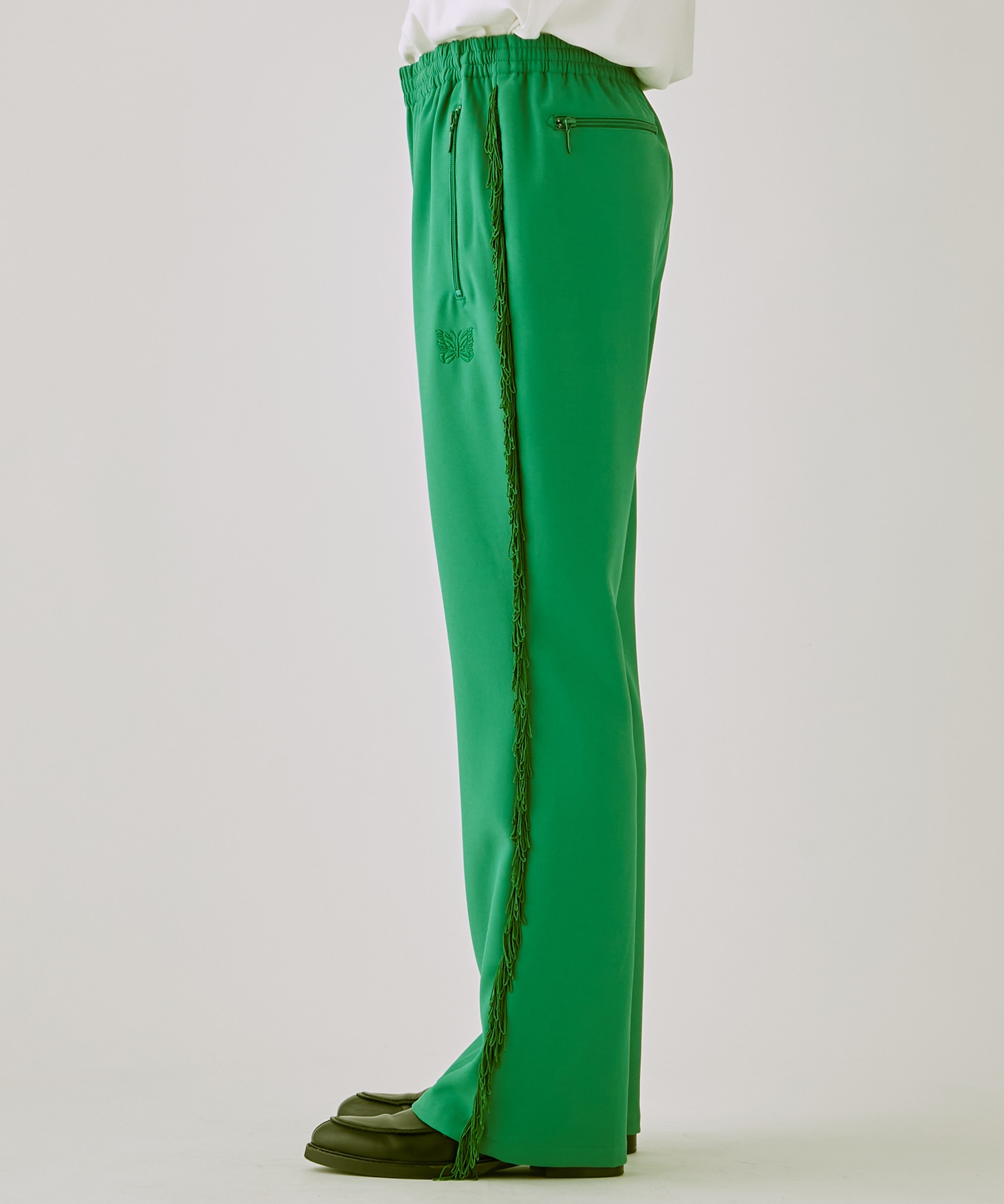 Fringe Boot-Cut Track Pant - Poly Kersey NEEDLES