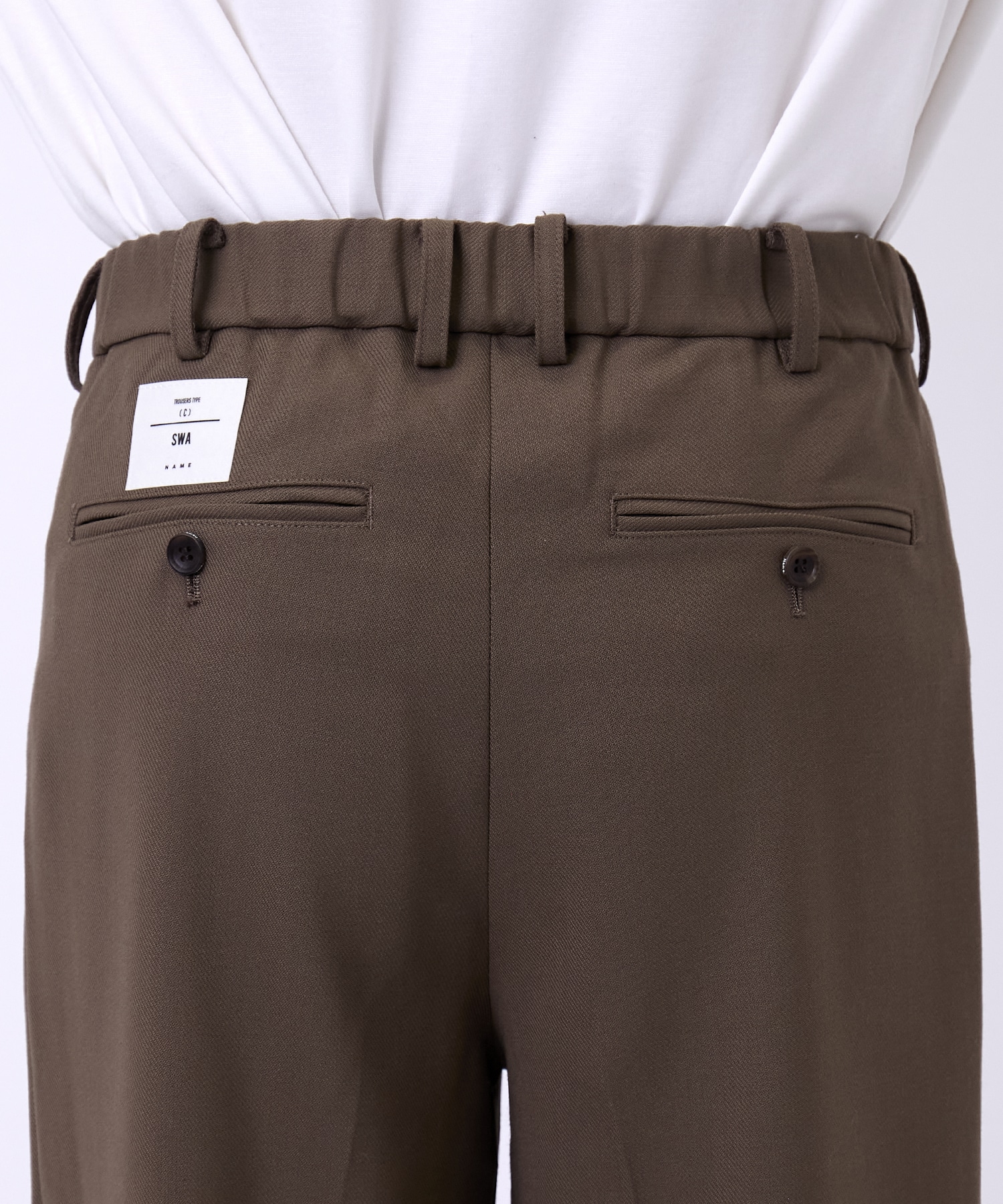 VINTAGE WOOL ONE TUCK WIDE 35SLACKS Name.