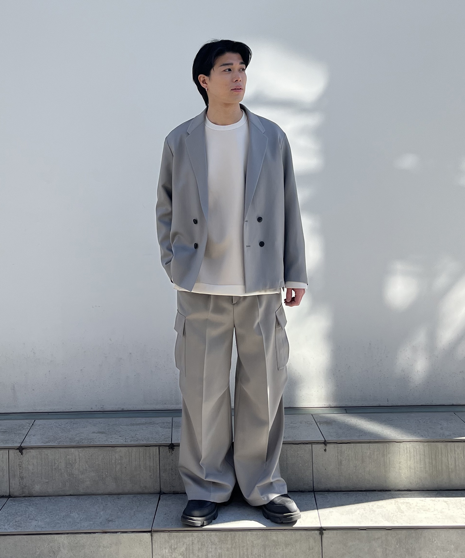 NO SEASON WASHABLEWOOL JACKET STUDIOUS