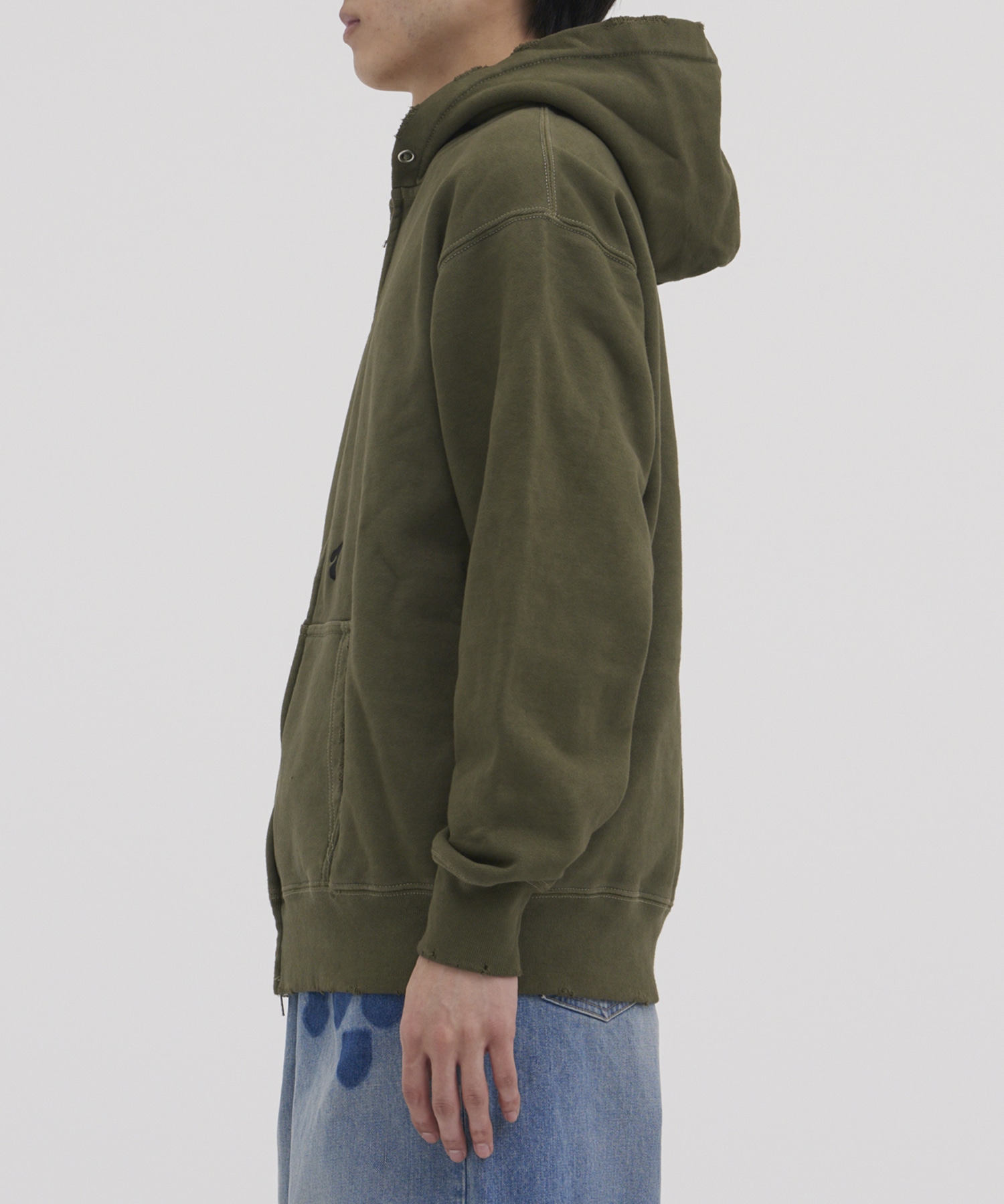 〈別注〉PIGMENT J LOGO ZIP UP HOODIE JieDa
