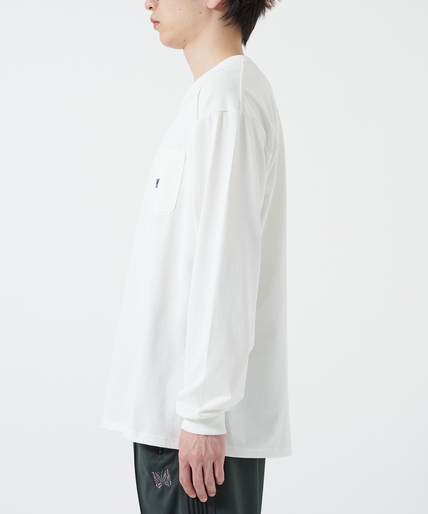 L/S Crew Neck Tee - Poly Jersey NEEDLES