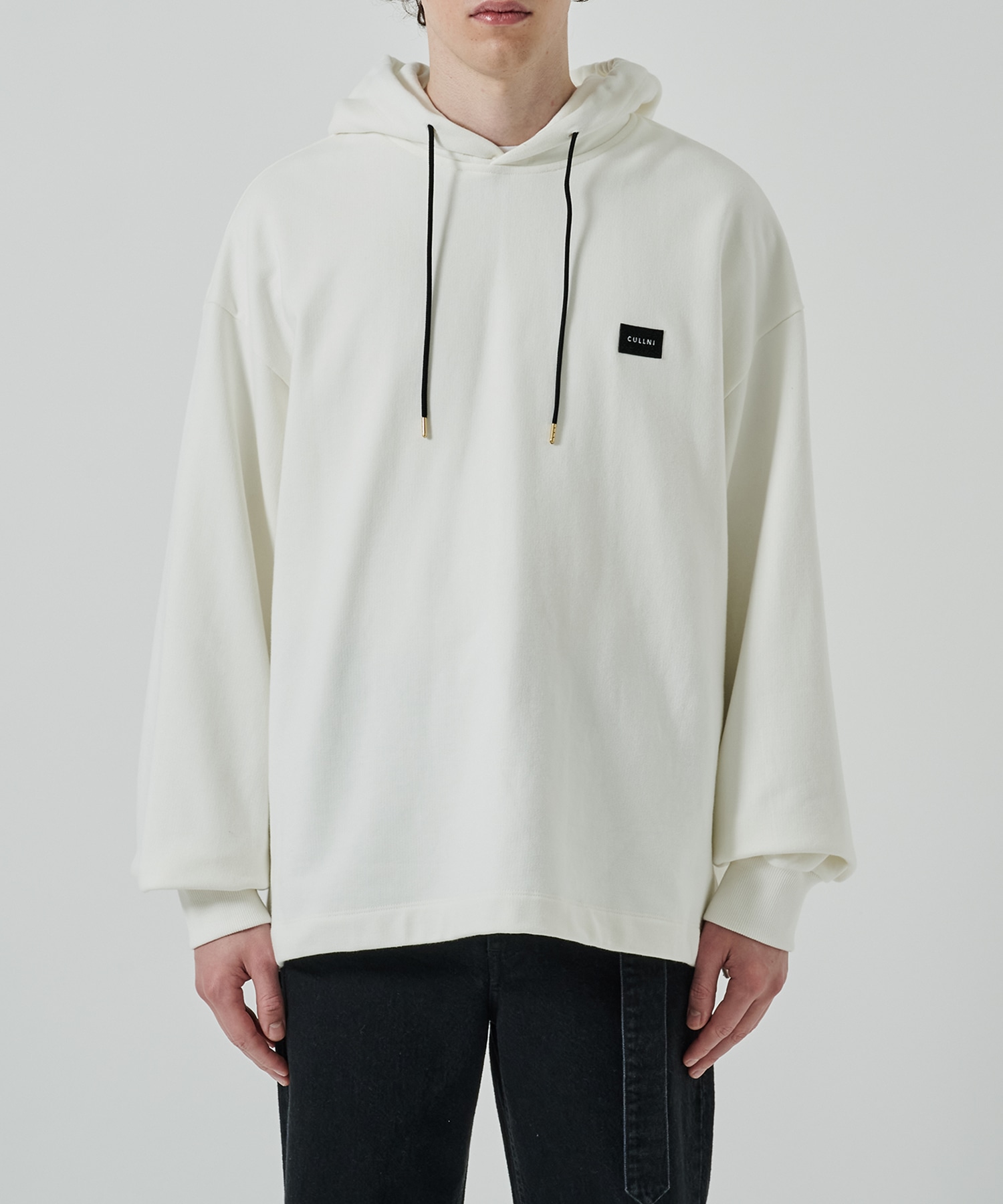 French Terry Embroidery Patch Hoodie CULLNI
