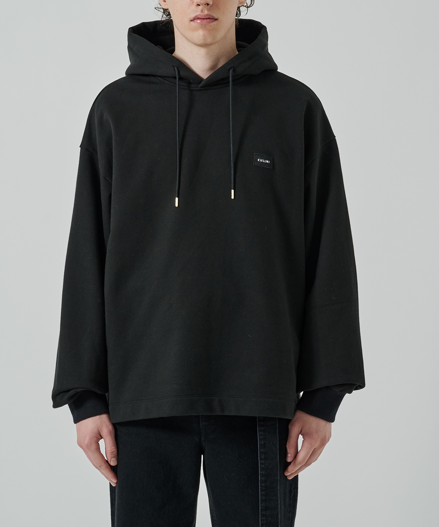 French Terry Embroidery Patch Hoodie CULLNI