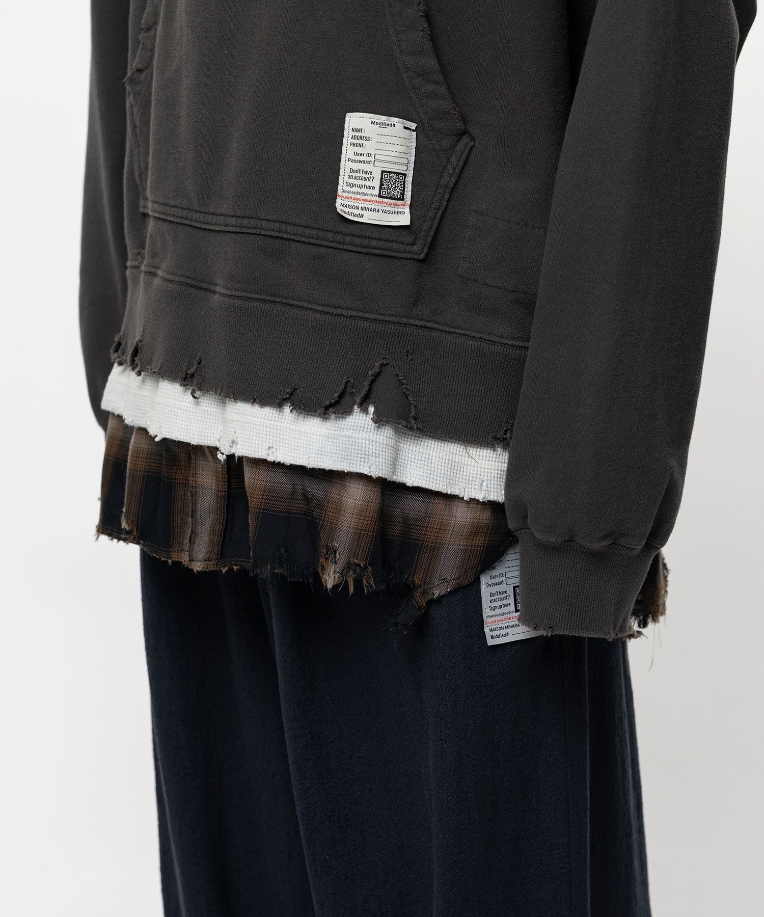 TRIPLE LAYERED HOODIE Maison MIHARA YASUHIRO