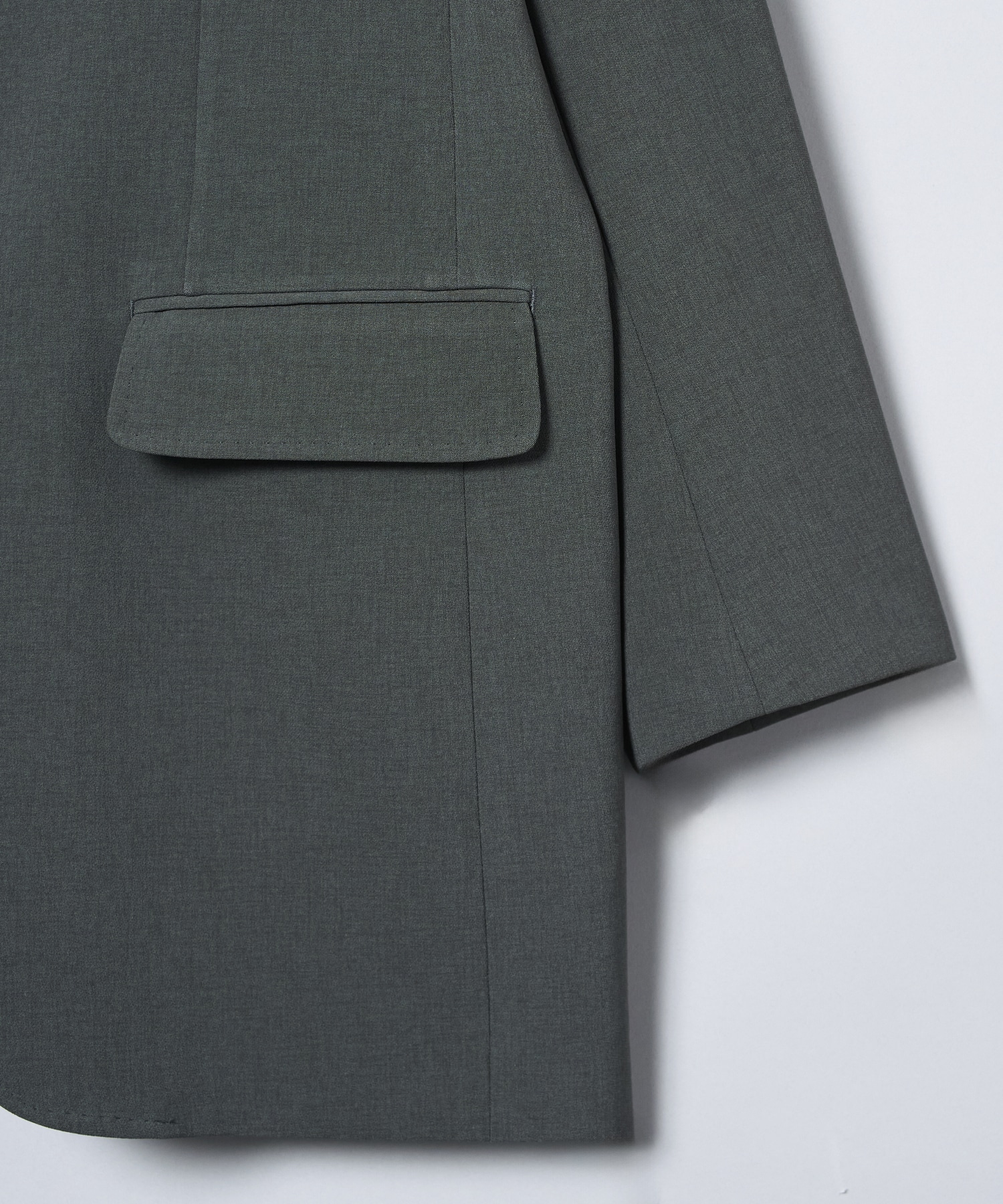DOUBLE CLOTH SHAWL COLLAR LONG JACKET RAINMAKER
