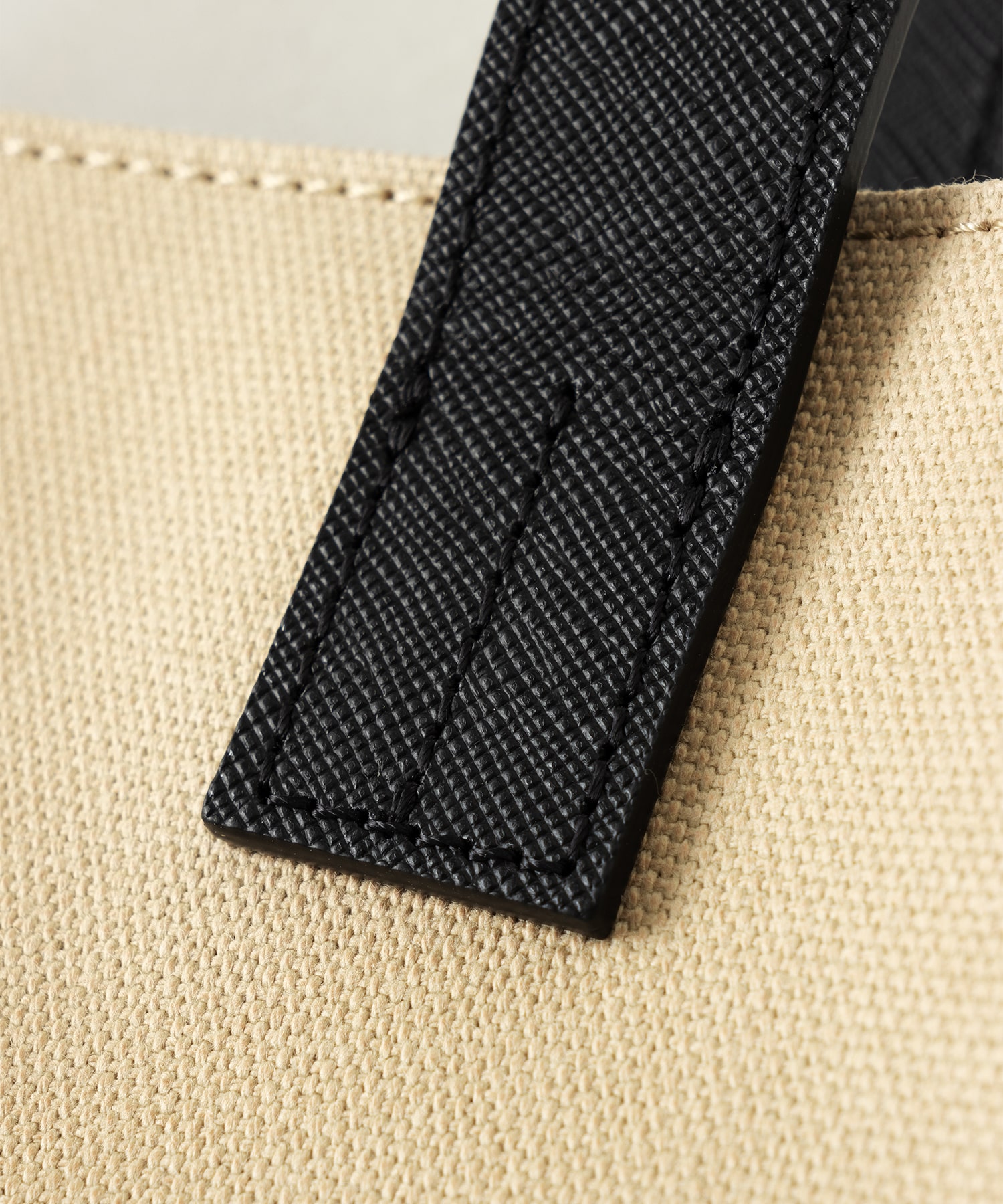 Leather Pocket Canvas Mini Tote CULLNI