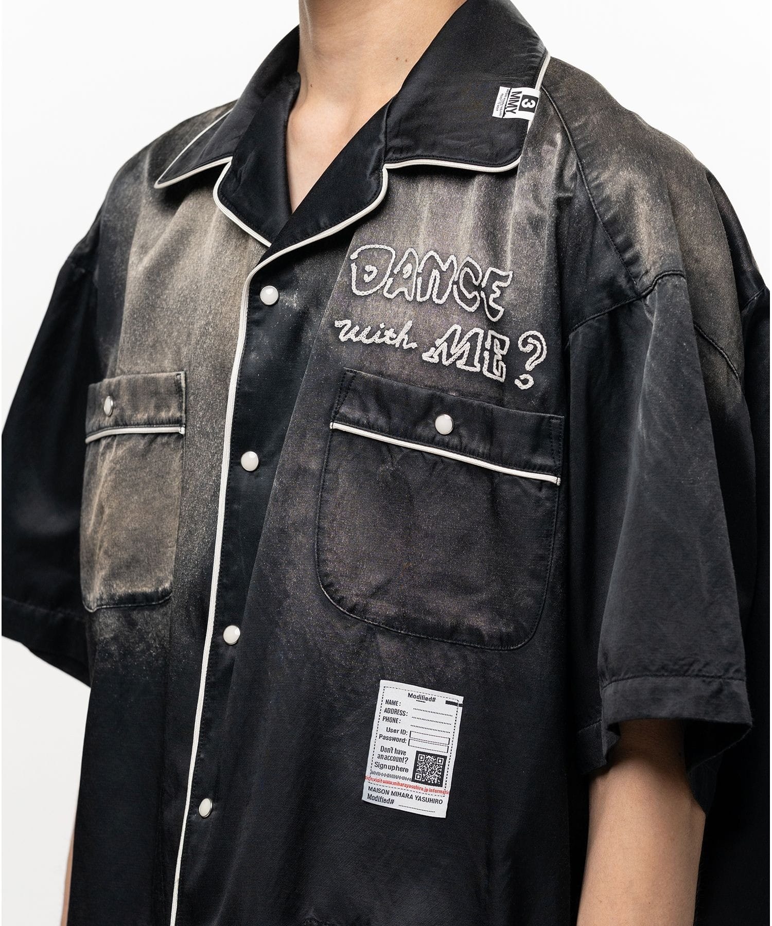SUN FADE H/S SATIN SHIRTS Maison MIHARA YASUHIRO