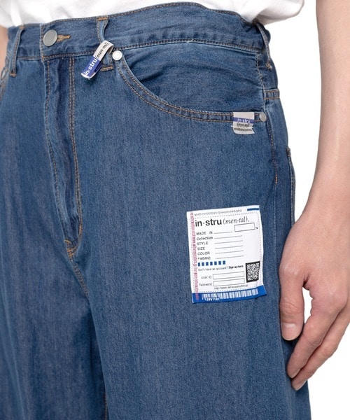 COTTON TENCEL DENIM BAGGY PANTS in・stru(men-tal)