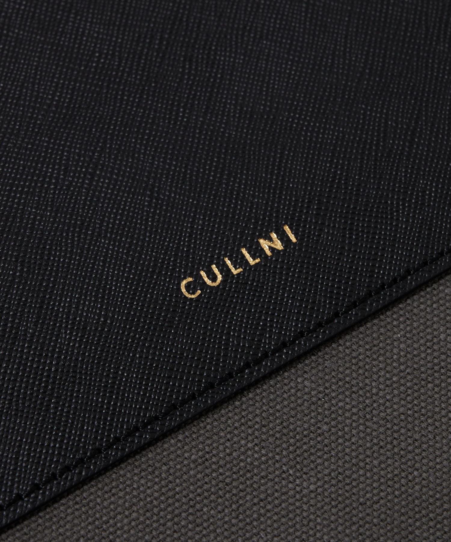別注Leather Pocket Canvas Eco Tote CULLNI
