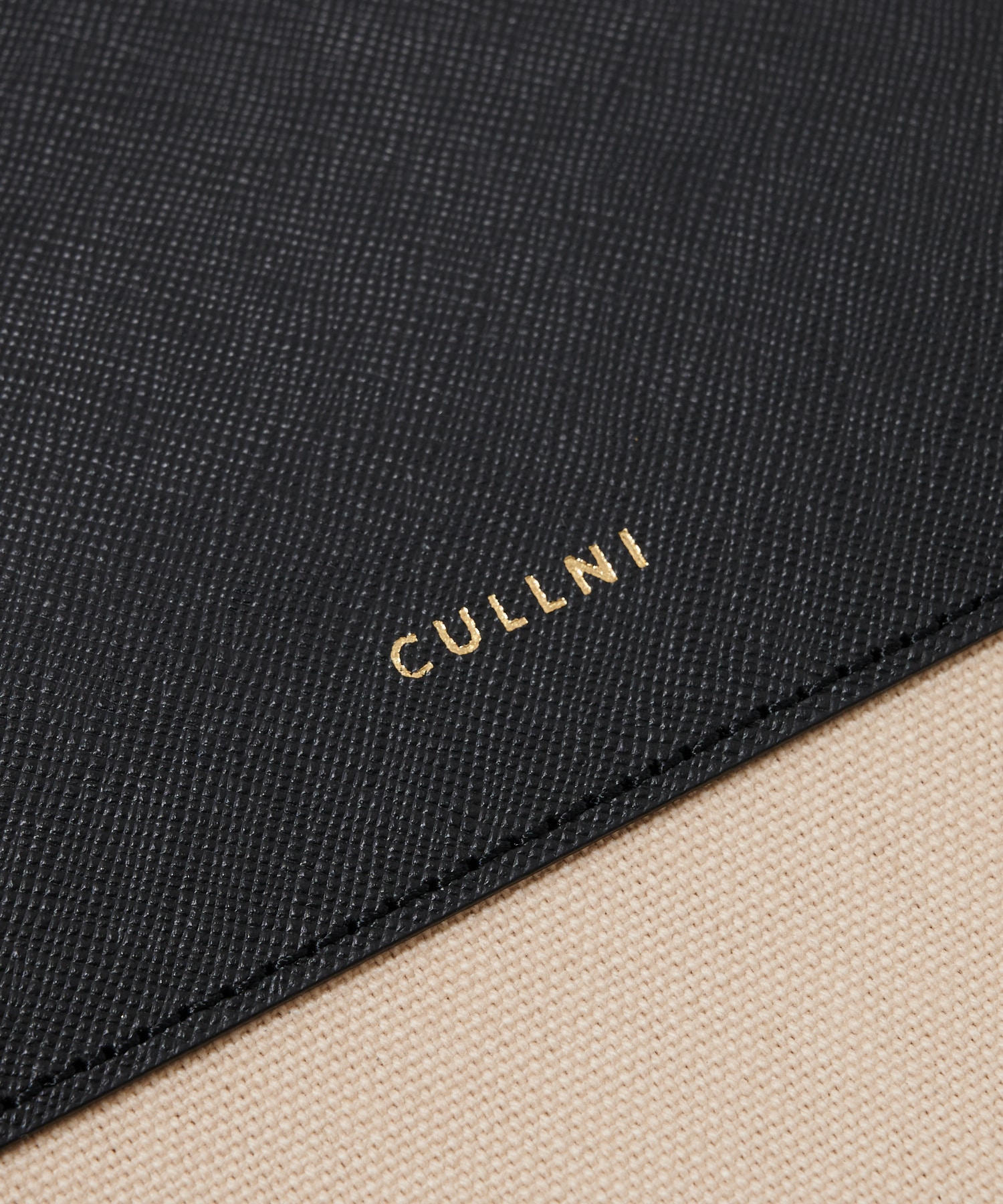 別注Leather Pocket Canvas Eco Tote CULLNI