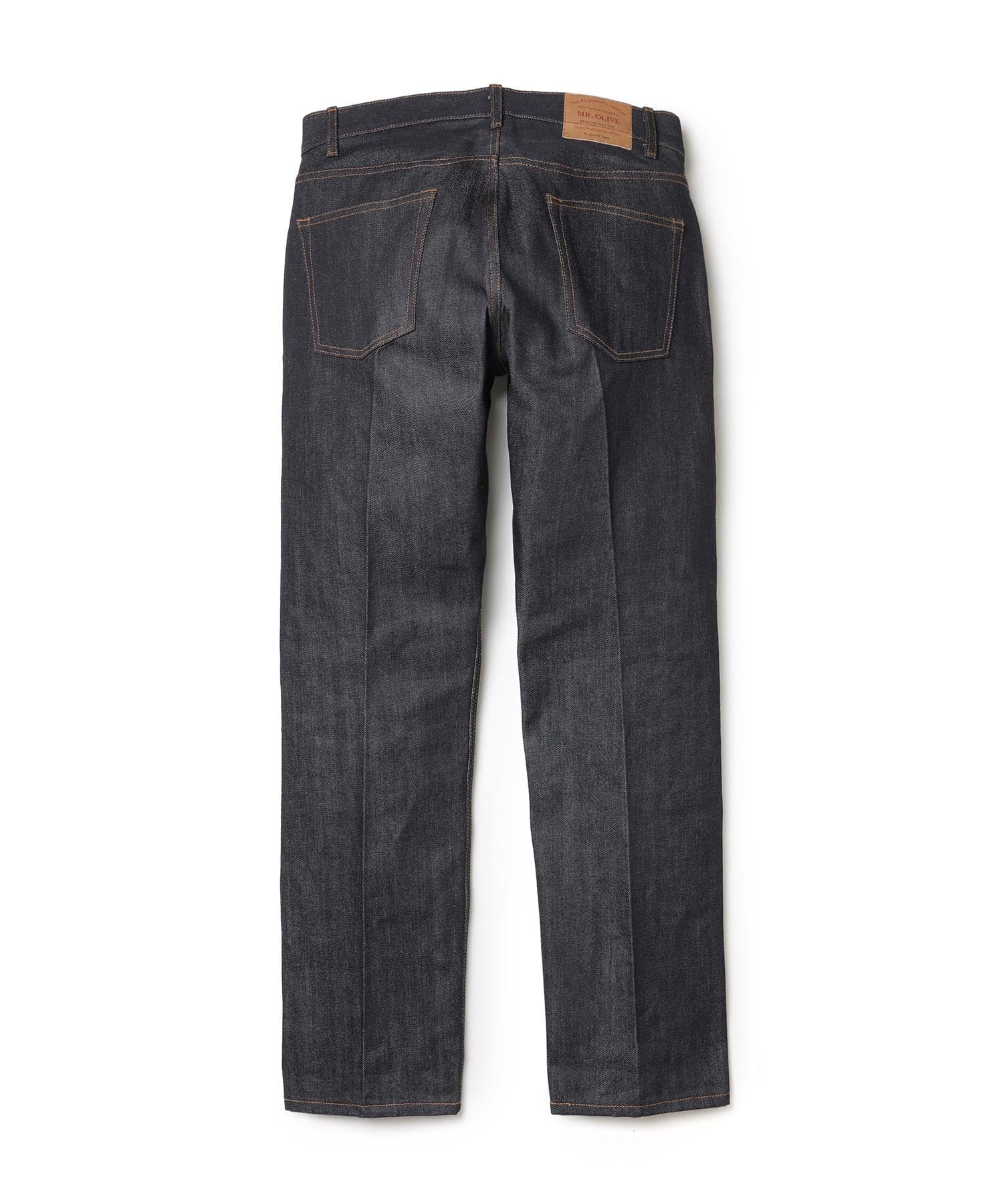 14oz SELVAGE DENIM /RIGID STANDARD STRAIGHT JEANS MR.OLIVE