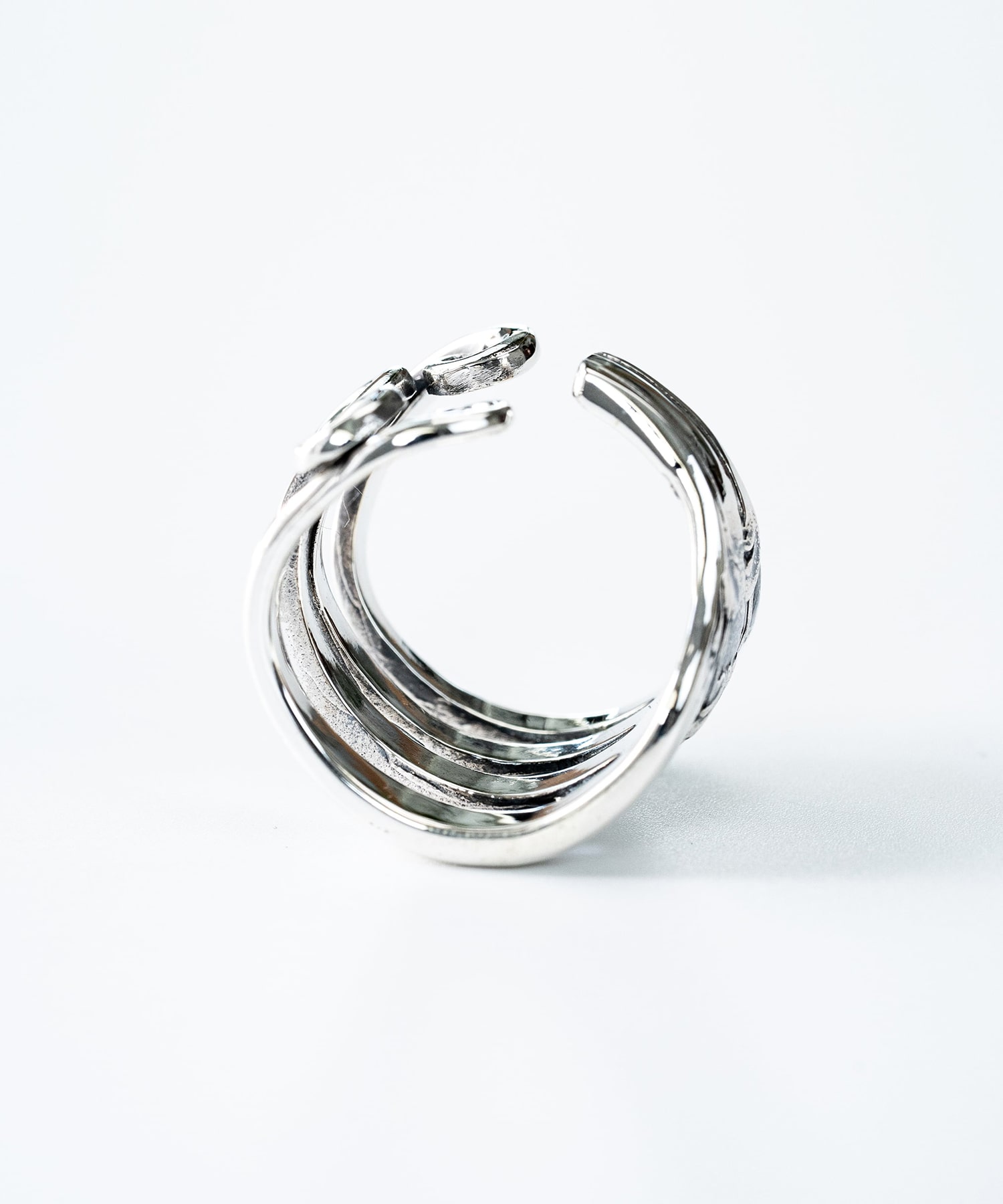 R-056 Antique fork ring WAKAN SILVER SMITH